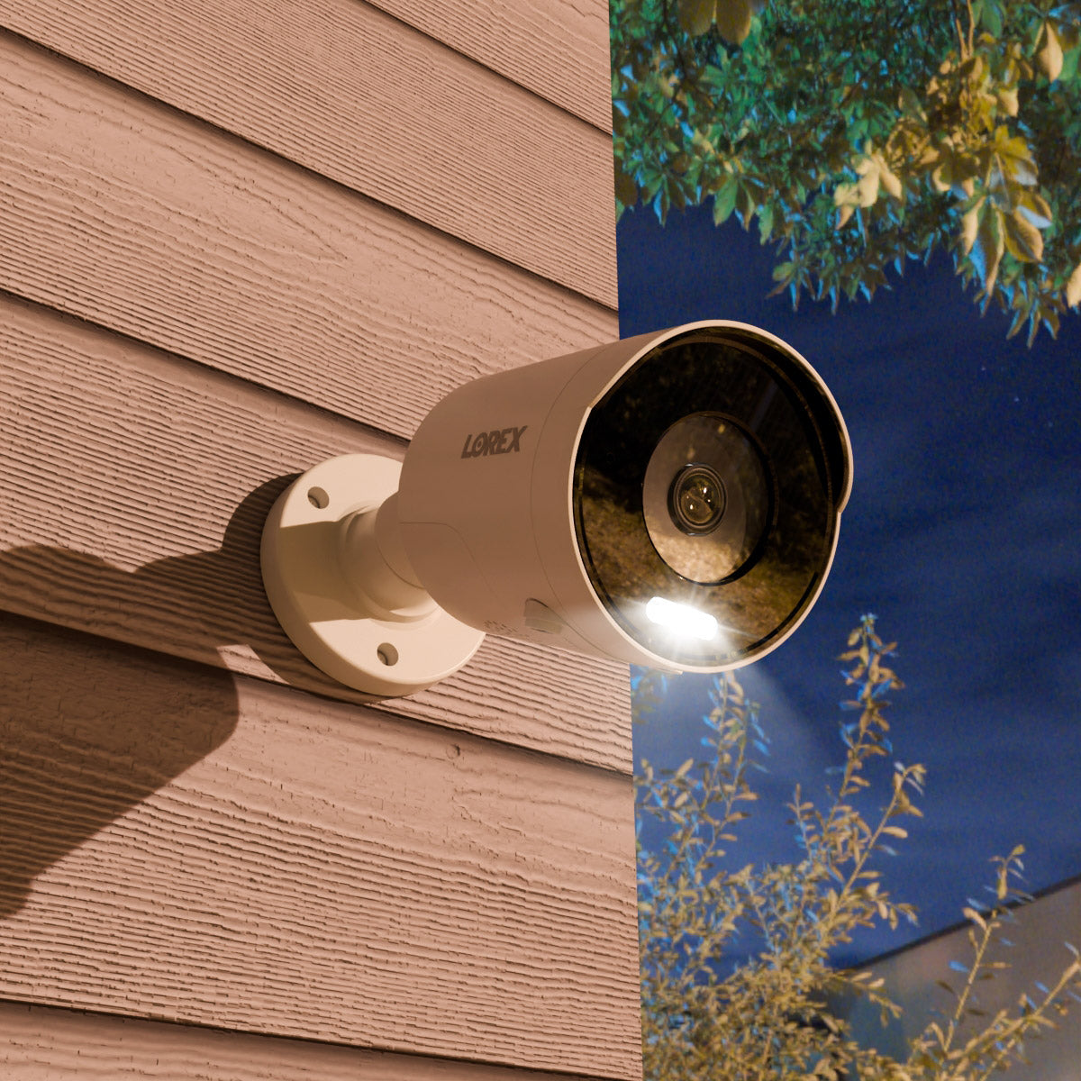 Lorex 4K (8MP) Wired Bullet Security Camera with Smart Deterrence & 2-Way Audio - Outdoor Home Surveillance for Driveway, Garage & Business Security