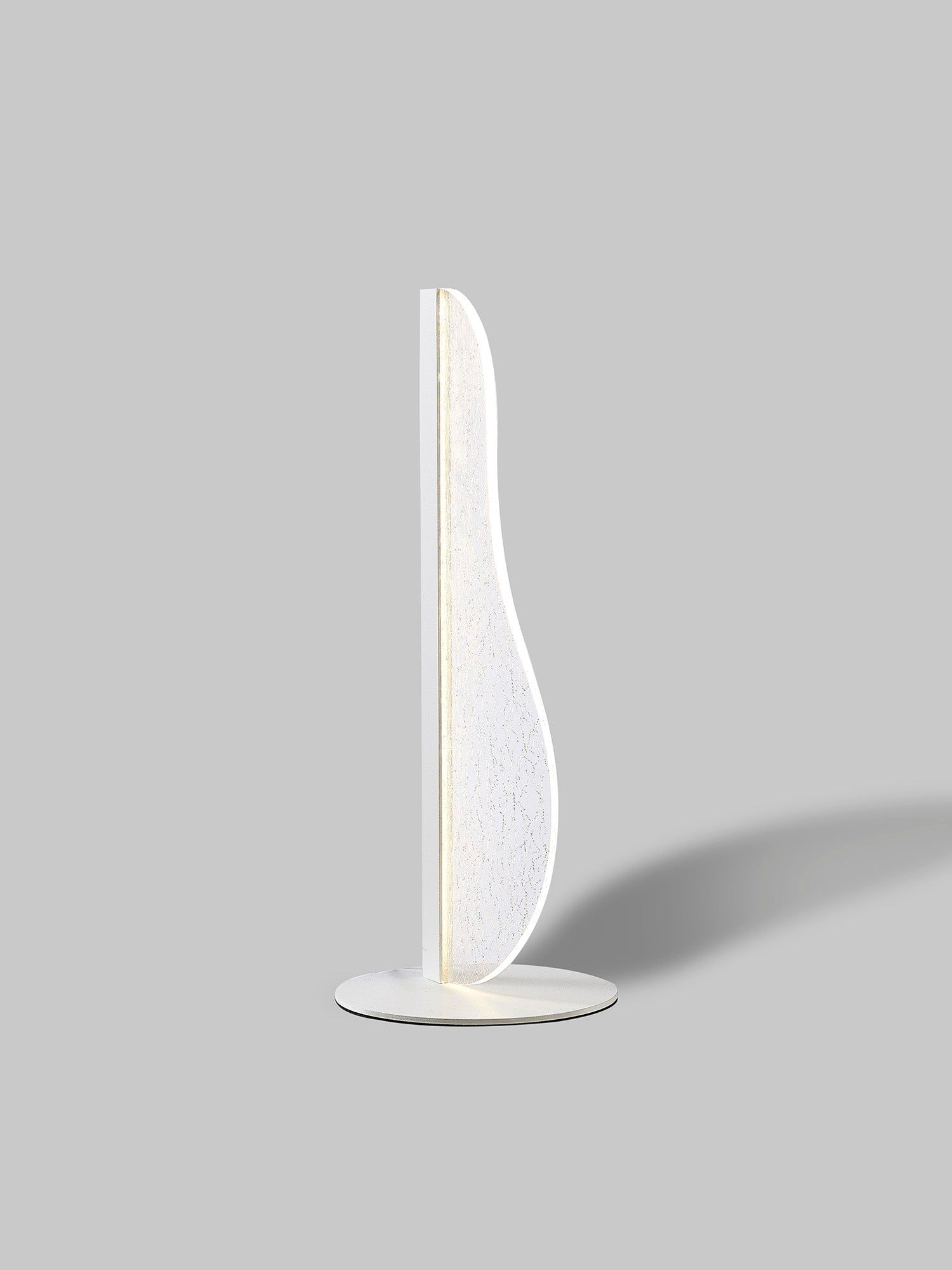 Bianca Medium/Large LED Table Lamp - White Finish Modern Desk Light for Bedroom, Living Room & Office Decor