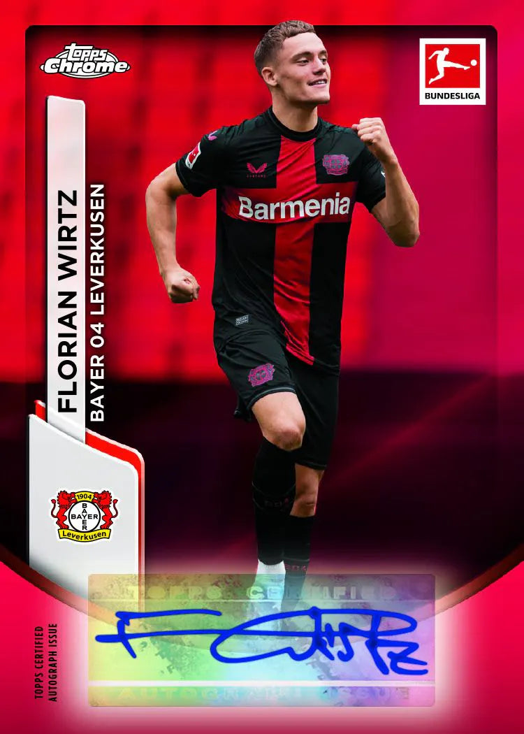 Topps Chrome Bundesliga 23/24 Hobby Box - 2023-2024 Soccer Trading Cards Collection - Perfect for Collectors, Investors & Fantasy League Fans