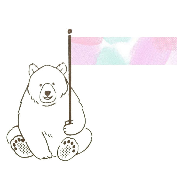 Beverly Companion Rubber Stamp Bear - Handmade Craft Stamp for Scrapbooking, Card Making & DIY Projects - Perfect for Gift Wrapping, Journals & Stationery