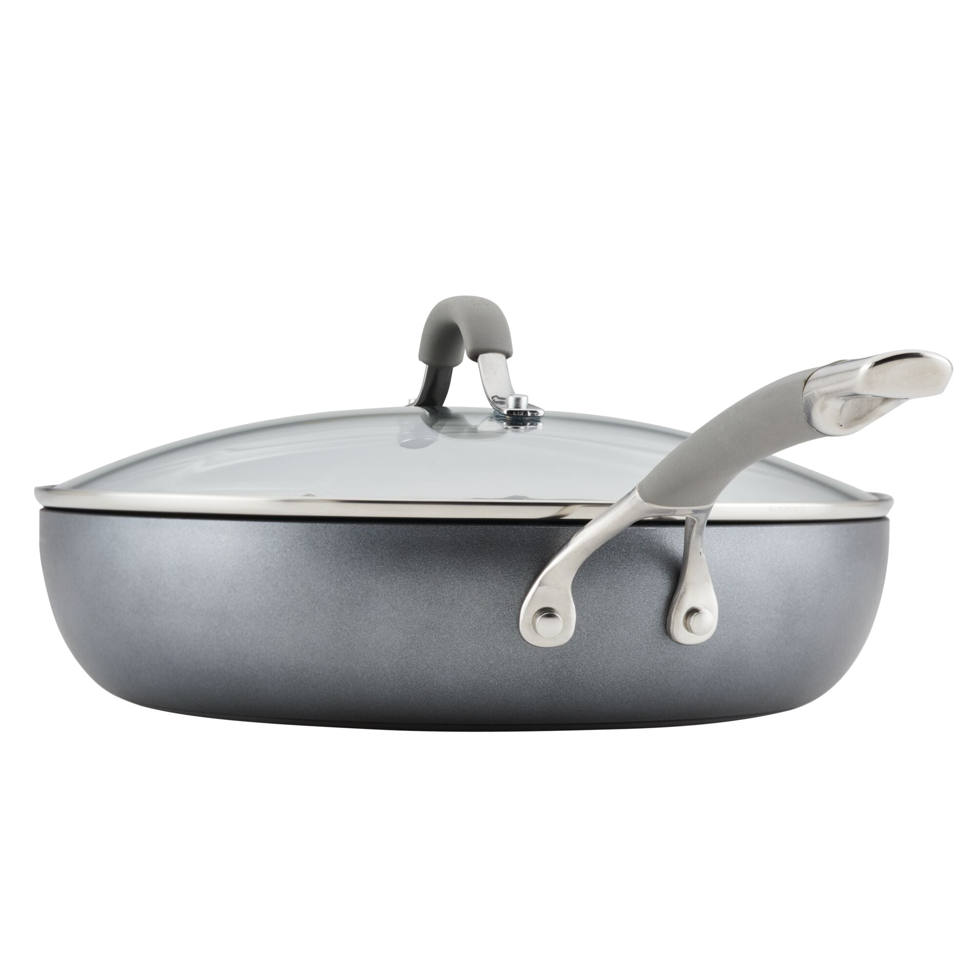 12 Inch Nonstick Deep Frying Pan with Lid - Heavy Duty Cookware for Frying, Sautéing & Braising - Perfect for Home Kitchen, Restaurants & Camping Cooking