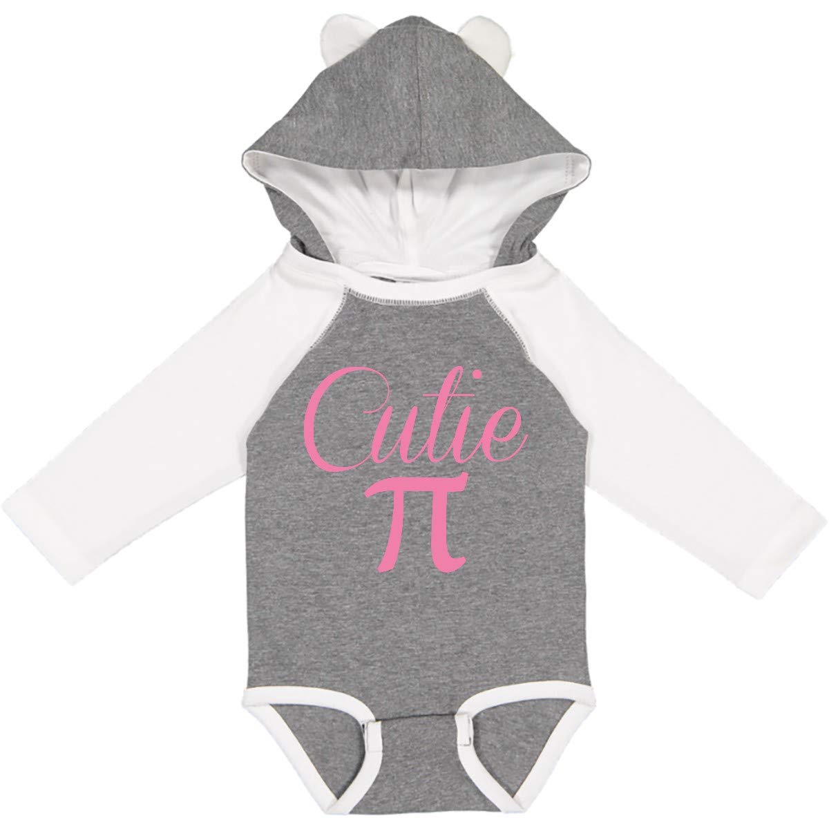 Inktastic Cutie Pie Pink Long Sleeve Baby Bodysuit - Soft Cotton Infant Onesie for Newborns & Toddlers - Perfect for Playtime, Photo Shoots & Everyday Wear