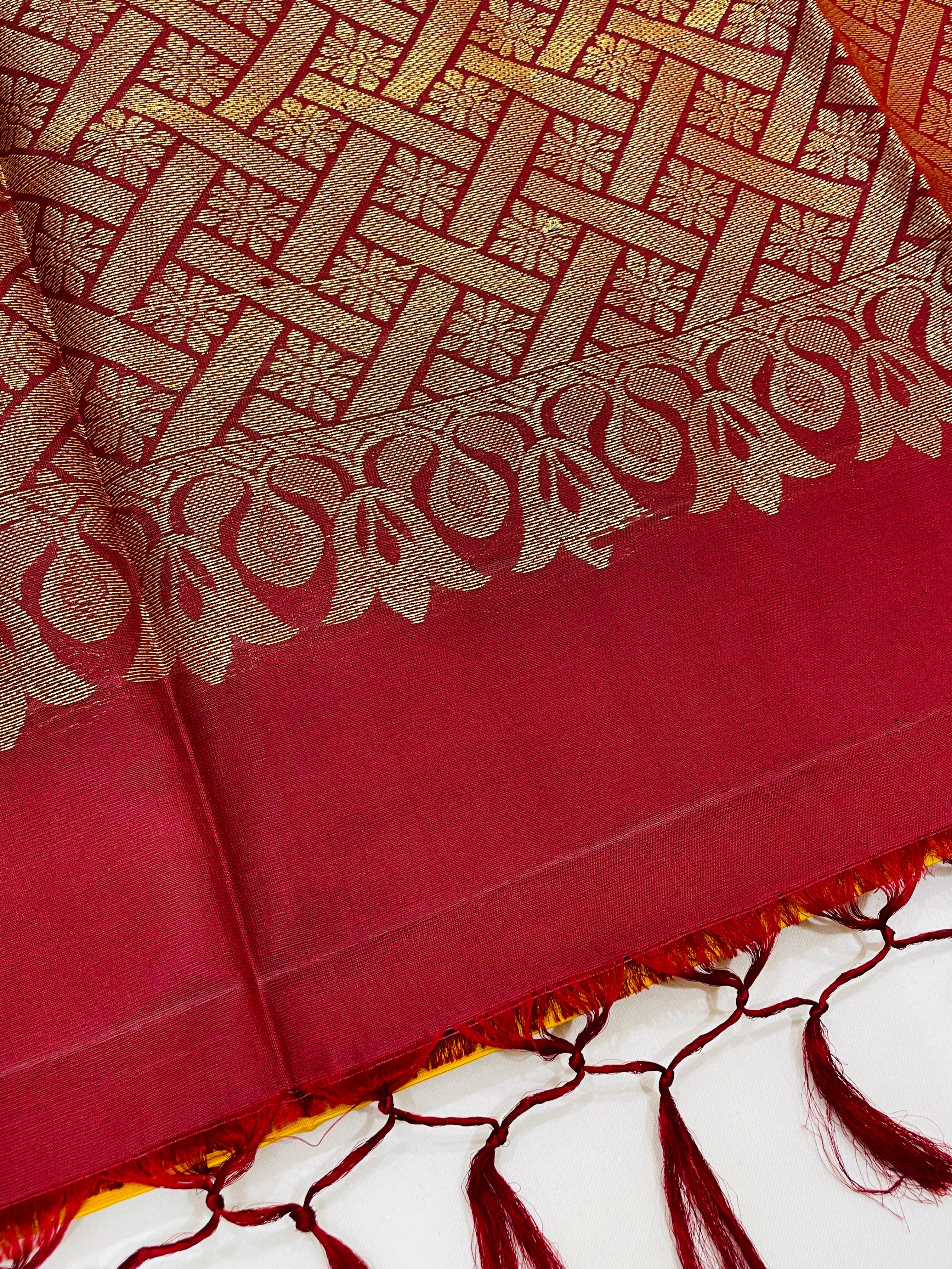 Authentic Yellow Pure Kanchi Silk Saree for Women - SILKMARK Certified | Elegant Traditional Wear for Weddings, Festivals & Special Occasions