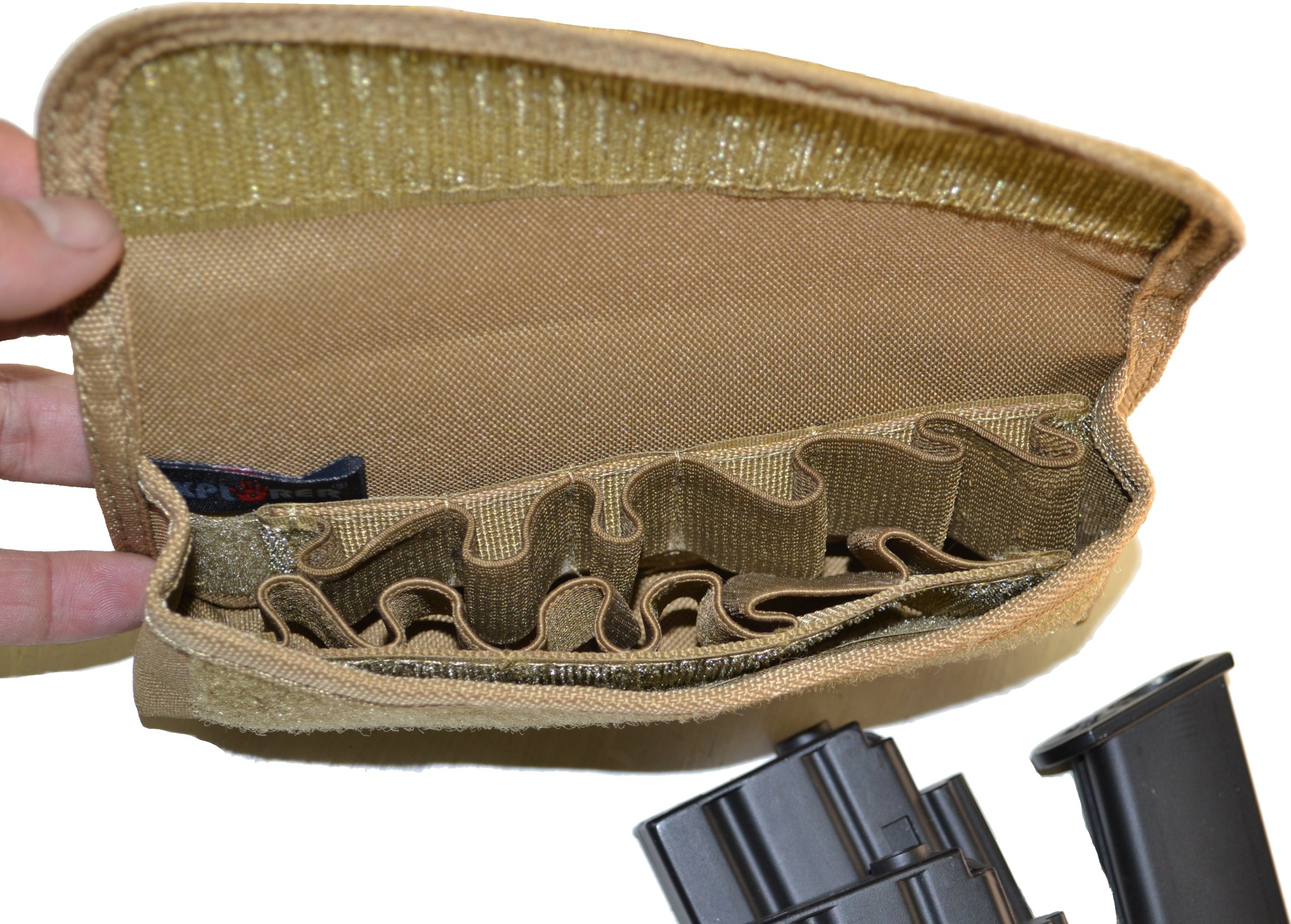 Tactical EXPLORER Velcro & MOLLE Ammo Pouch - Military Grade Magazine Holder for Hunting, Airsoft & Outdoor Adventures
