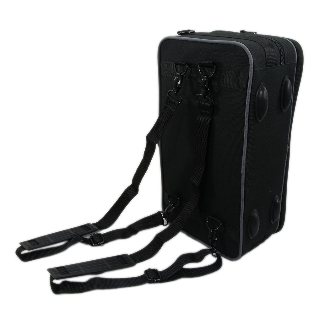 Premium Lightweight Bb Clarinet Case with Adjustable Shoulder Strap - Portable Backpack Design for Easy Transport - Durable Black Protective Cover - Perfect for School Bands, Music Lessons & Traveling Musicians