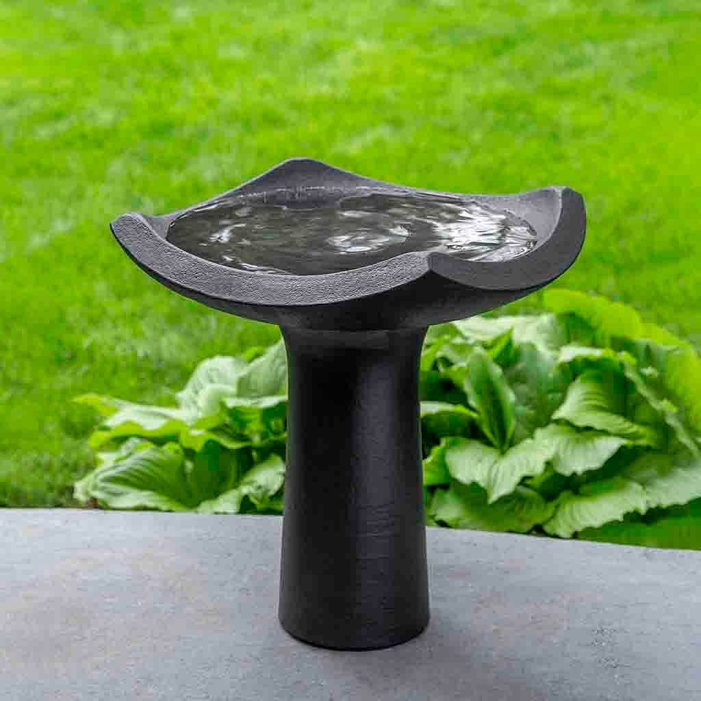 Campania International Oslo Birdbath - Elegant Outdoor Garden Decor for Birds - Perfect for Backyard, Patio, and Garden Decoration