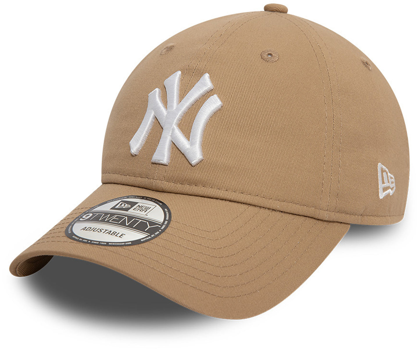 New York Yankees New Era 9Twenty League Essential Camel Baseball Cap - Official MLB Licensed Adjustable Hat for Men & Women - Perfect for Baseball Games, Streetwear & Casual Outfits