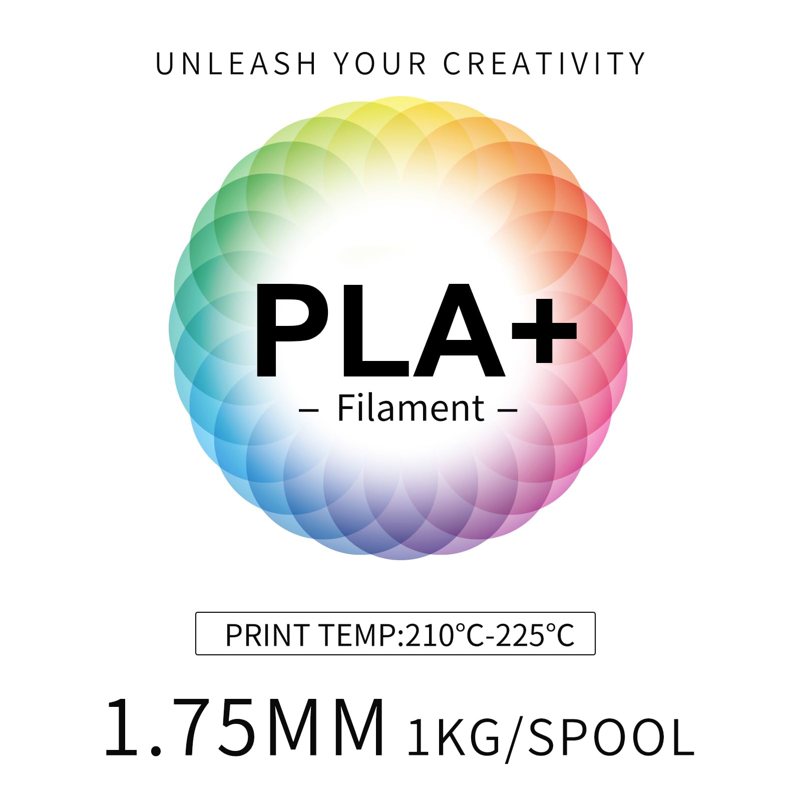 INLAND Micro Center PLA+ 3D Printer Filament 1.75mm - High Precision PLA Plus Filament with +/- 0.03mm Accuracy - 1kg (2.2 lbs) Cardboard Spool - True Red - Perfect for 3D Printing Models, Prototypes & DIY Projects
