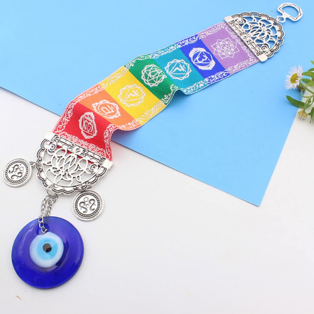 Blue Evil Eye Pendant - Handmade Turkish Nazar Boncuk Hanging Decor for Car, Home & Office - Protection Amulet for Wall, Window & Mirror Decor - Perfect Gift for Housewarming & Spiritual Blessings