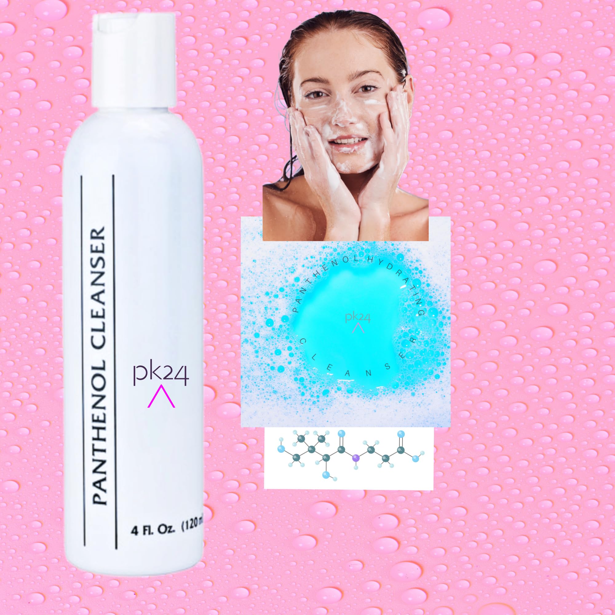 Panthenol Cleanser for Hydrating & Soap-Free Face Wash - Gentle Daily Cleanser for Dry & Sensitive Skin - Perfect for Morning & Night Skincare Routine
