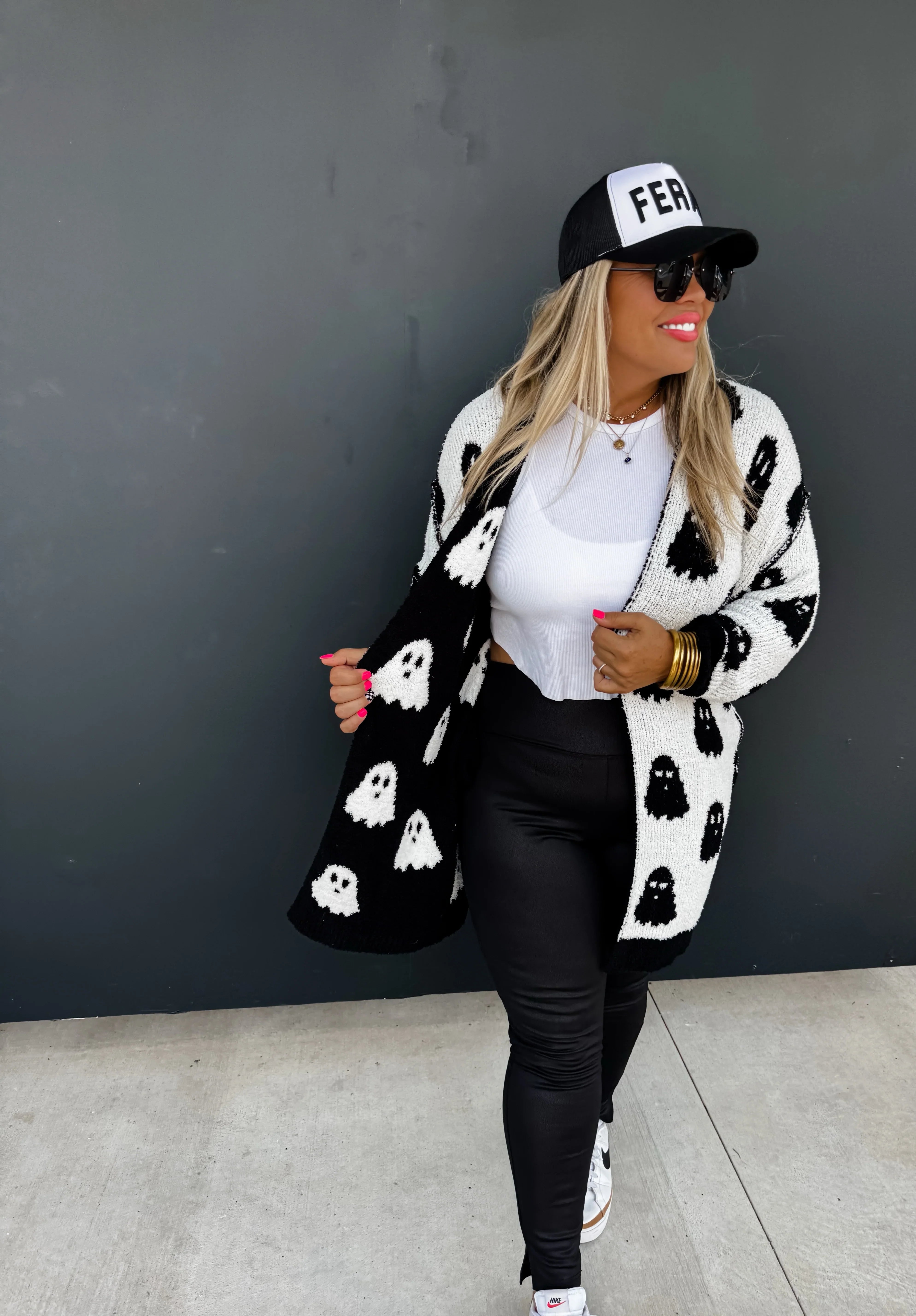 Ghost Reversible Cloud Cardigan - Soft & Stylish Unisex Sweater for Fall & Winter | Cozy Loungewear, Layering Essential, Casual Outfits