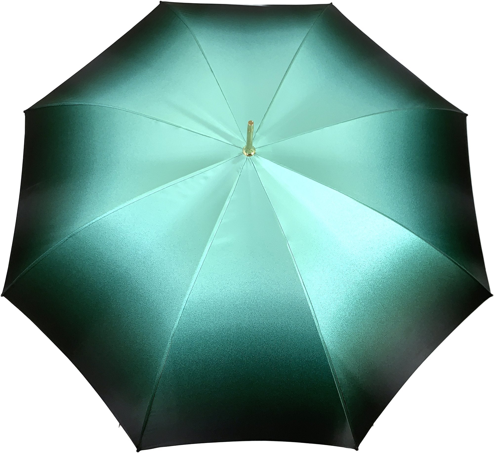 Luxury Green Satin Double Canopy Umbrella - Waterproof Windproof Outdoor Patio Garden Beach Wedding Event Accessory