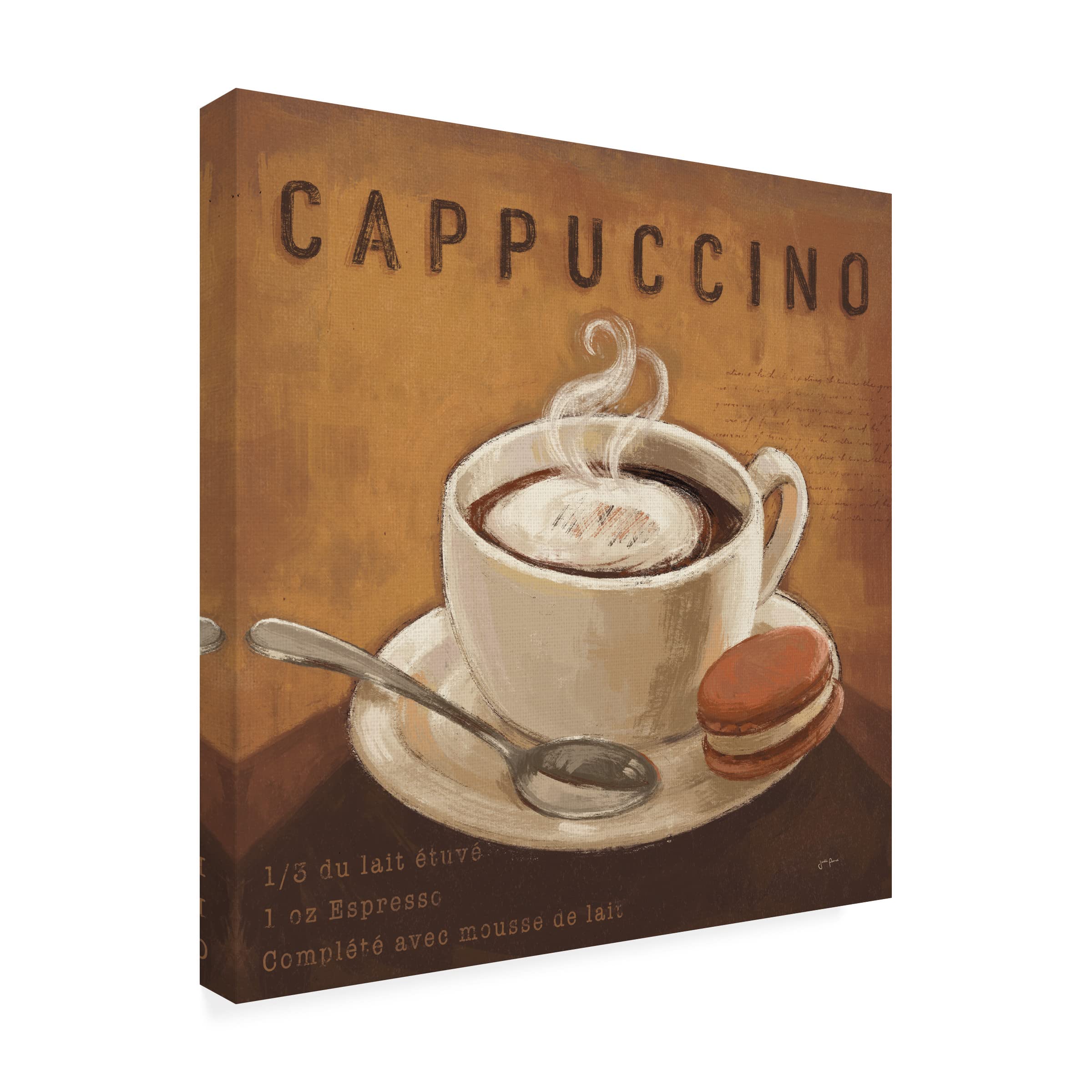 Trademark Fine Art 'Coffee and Co I' Canvas Wall Art by Janelle Penner - Modern Home Decor for Living Room, Bedroom & Office