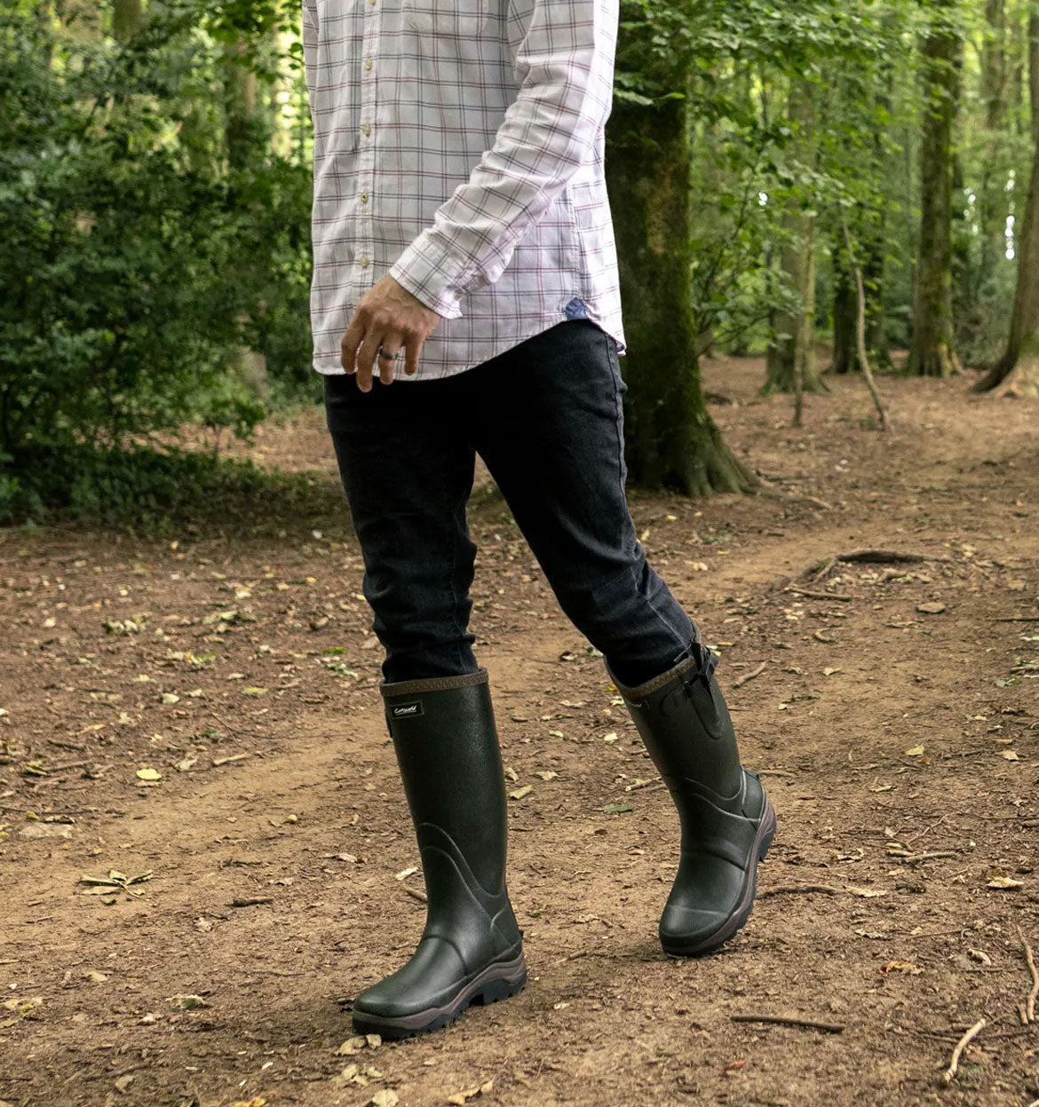Cotswold Compass Rubber Neoprene Lined Wellingtons - Waterproof Rain Boots for Women & Men - Perfect for Gardening, Hiking, and Outdoor Adventures
