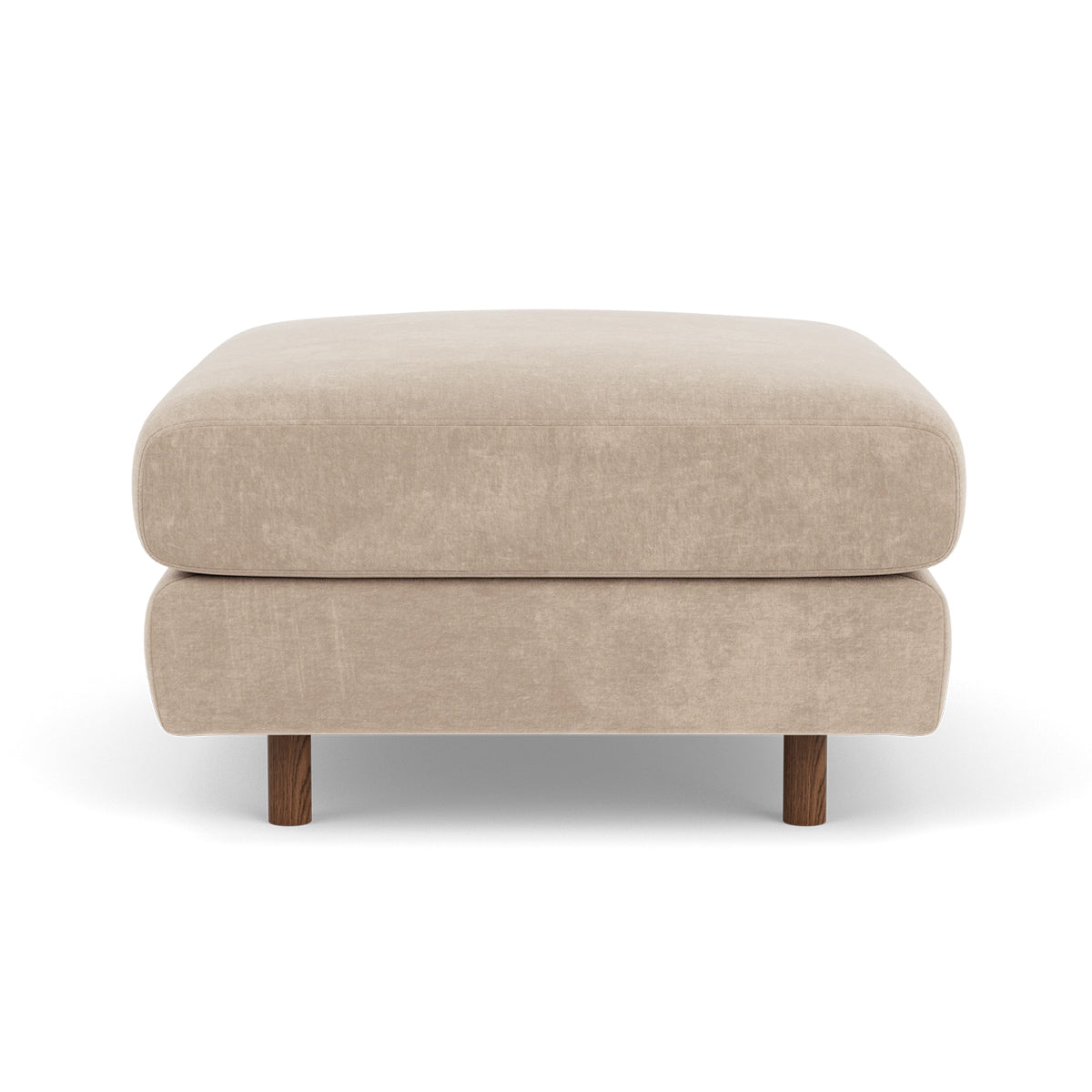 Dylan Fabric Ottoman - Soft and Stylish Footrest, Storage Bench, Living Room Accent Piece - Perfect for Small Spaces, Bedroom, or Lounge Area