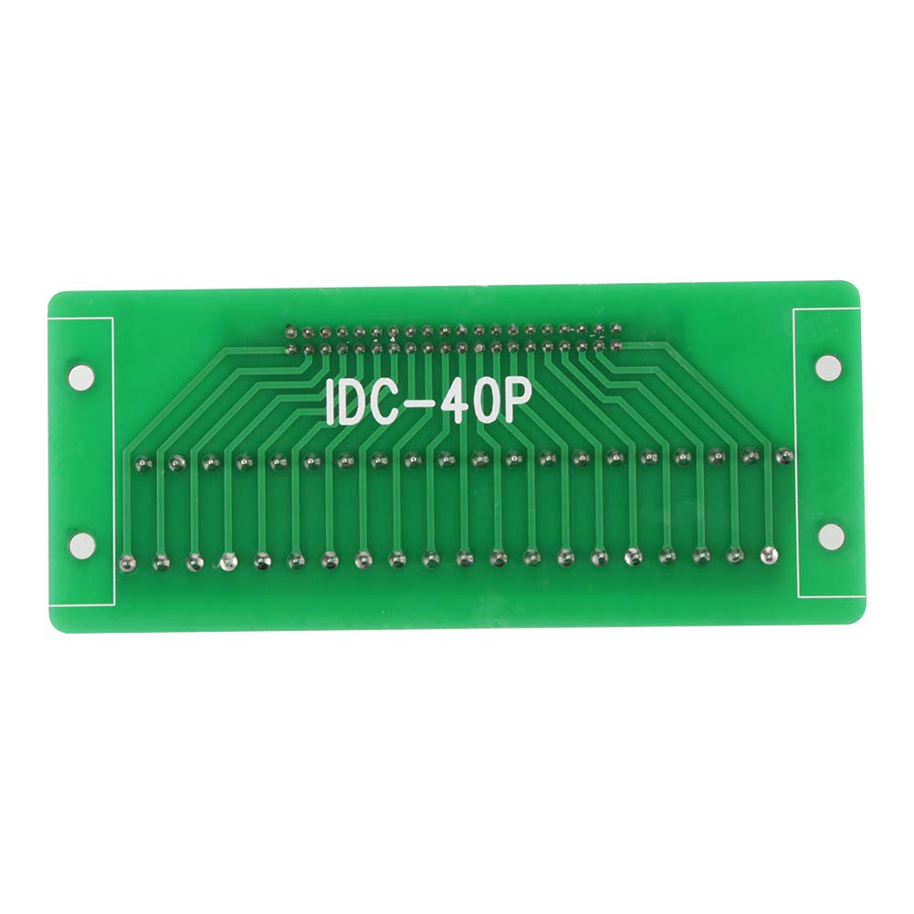 IDC40P 40-Pin Male Header Board - DIN Rail Mount Power Supply Module with Terminal Block Connector & Bracket for PLC Interface | Industrial Automation & Control Panel Wiring Solution