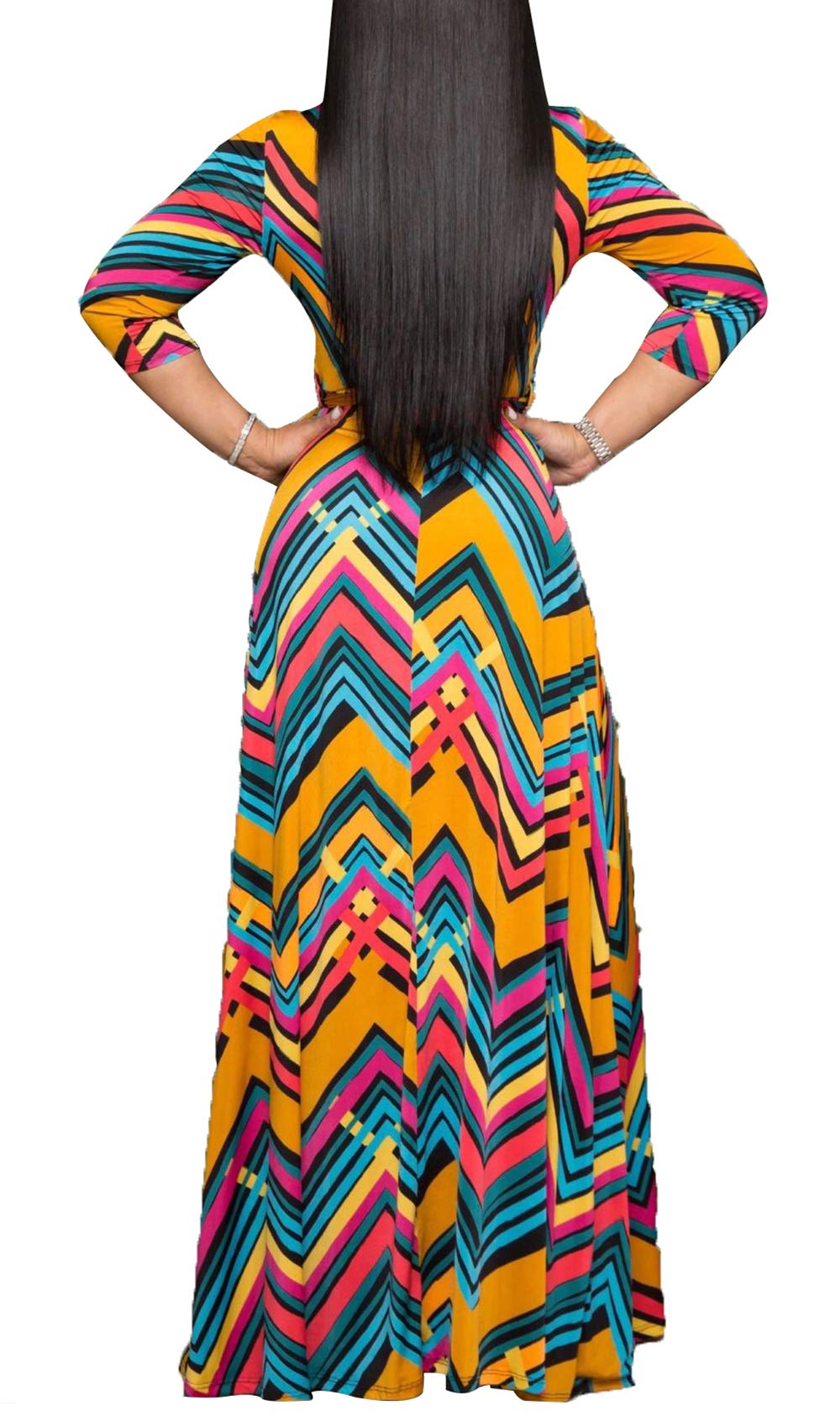 JTNFairy Women's Casual Floral Print Long Maxi Dress Plus Size 4X-6X | Summer Beach Party, Wedding Guest, Vacation Outfit