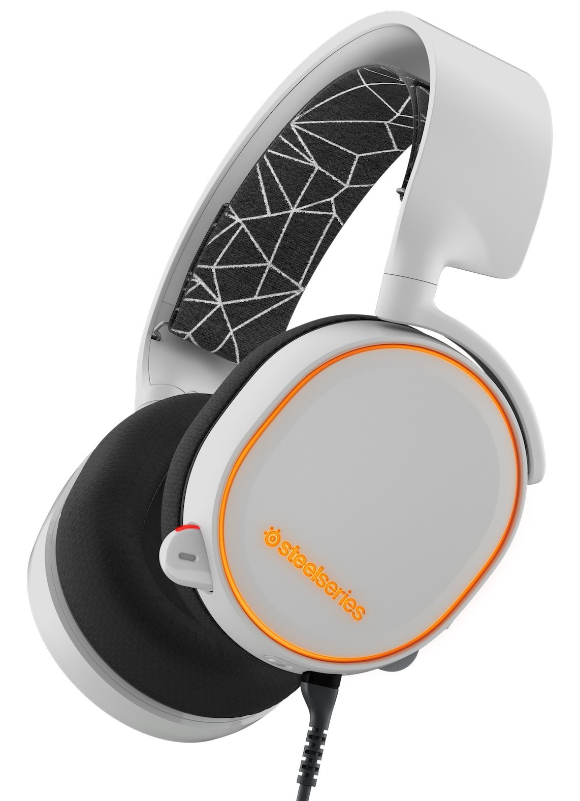 SteelSeries Arctis 5 Legacy Edition Gaming Headset with RGB Lighting & DTS 7.1 Surround Sound - Compatible with PC, Mac, PS4, Mobile & VR - White - Perfect for Competitive Gaming, Streaming & Virtual Reality