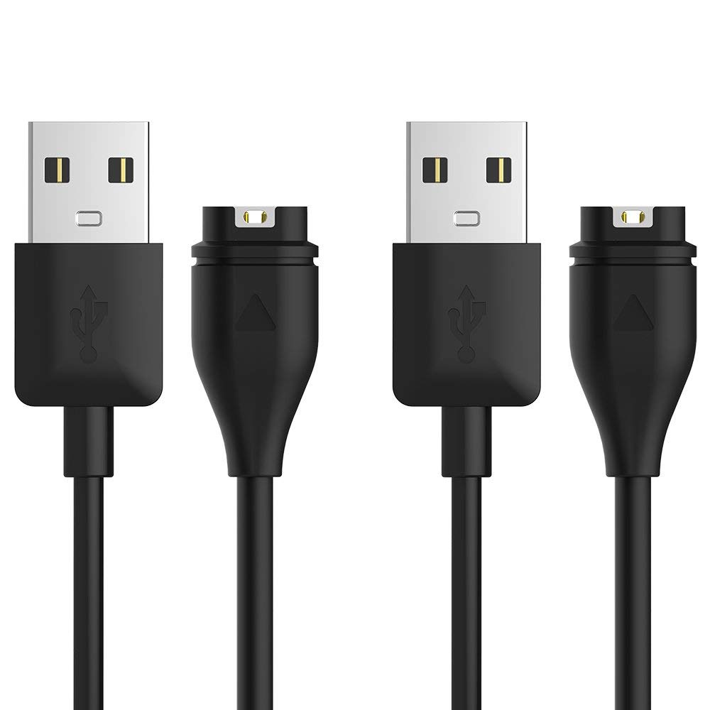 Garmin Approach S62 Charger - Replacement USB Data Charging Cable & Dock (2-Pack) for Garmin Approach S62 Golf GPS Smartwatch | Perfect for Home, Office & Travel Charging