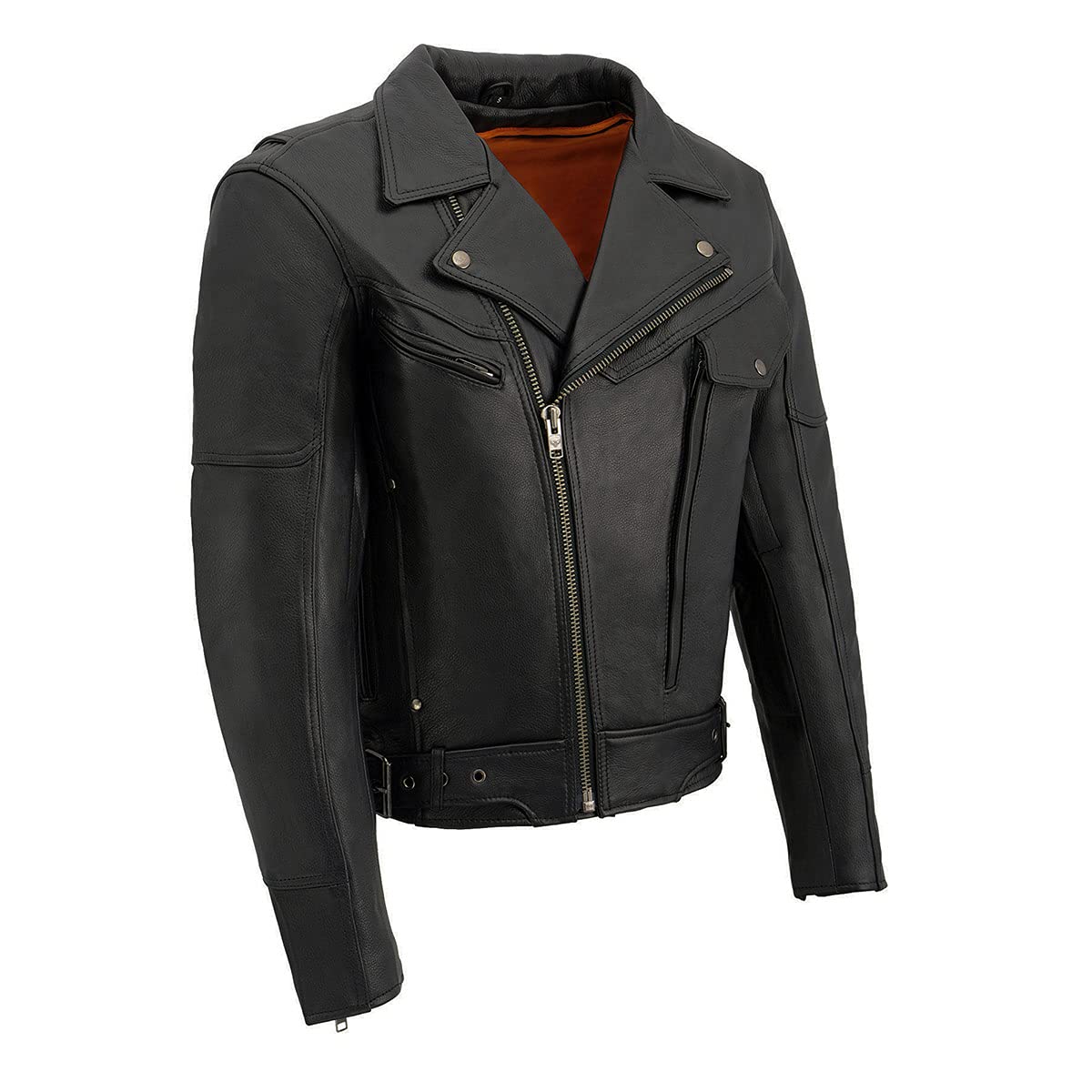Milwaukee Men's Side Set Belt Utility Pocket Motorcycle Jacket - Durable Workwear for Riding & Outdoor Activities