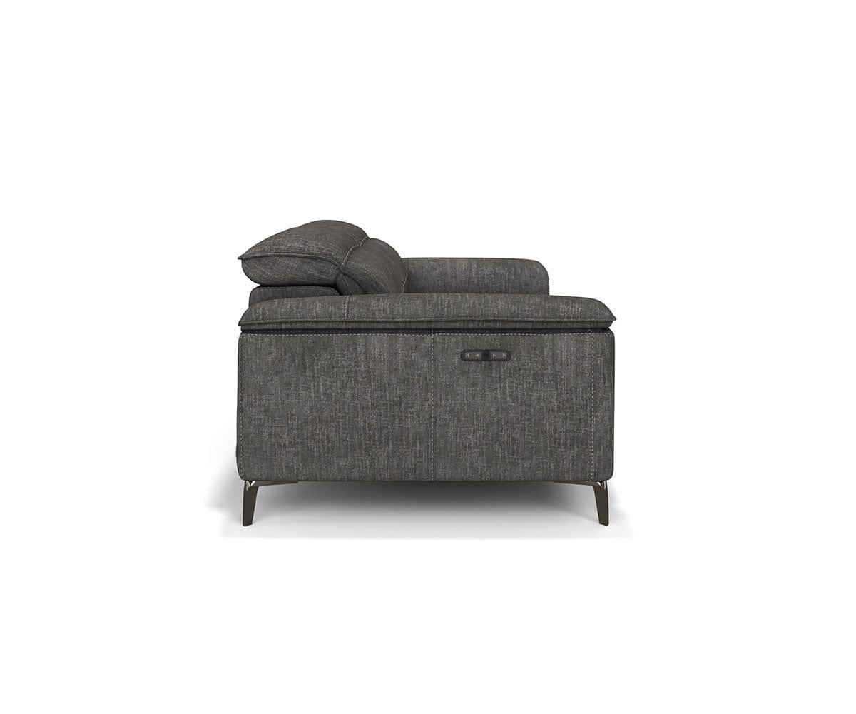 Aria Power Reclining Loveseat - Modern Electric Recliner Sofa with USB Charging for Living Room, Home Theater & Relaxation