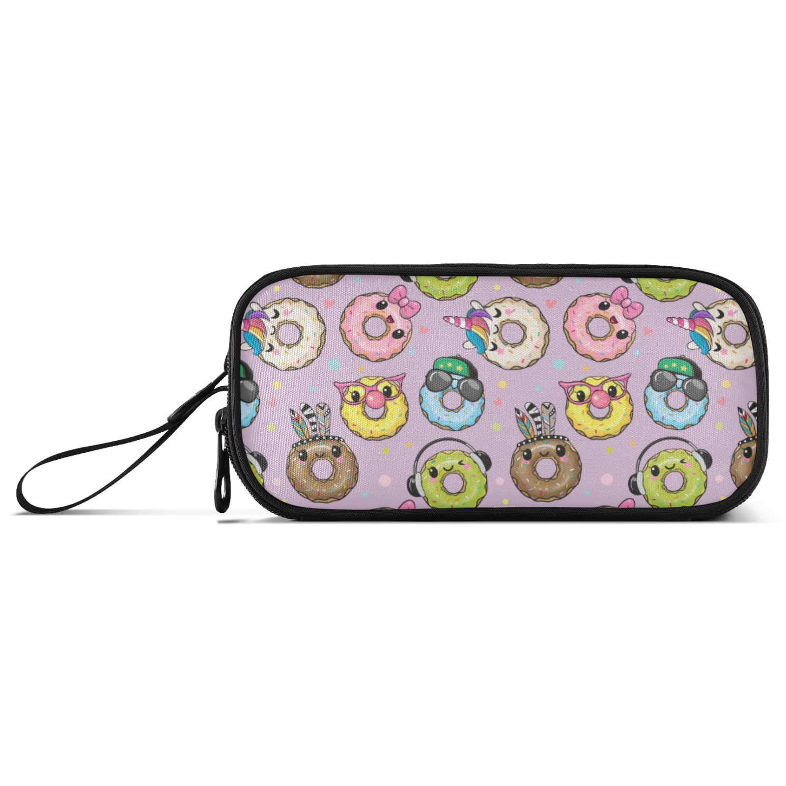 Cute Donut Aesthetic Pencil Case Organizer - Large Capacity Pouch for Pens, Markers & School Supplies - Perfect for Students, Artists & Office Use (Boys, Girls & Adults) | Great for School, Work, Travel & Gift Giving