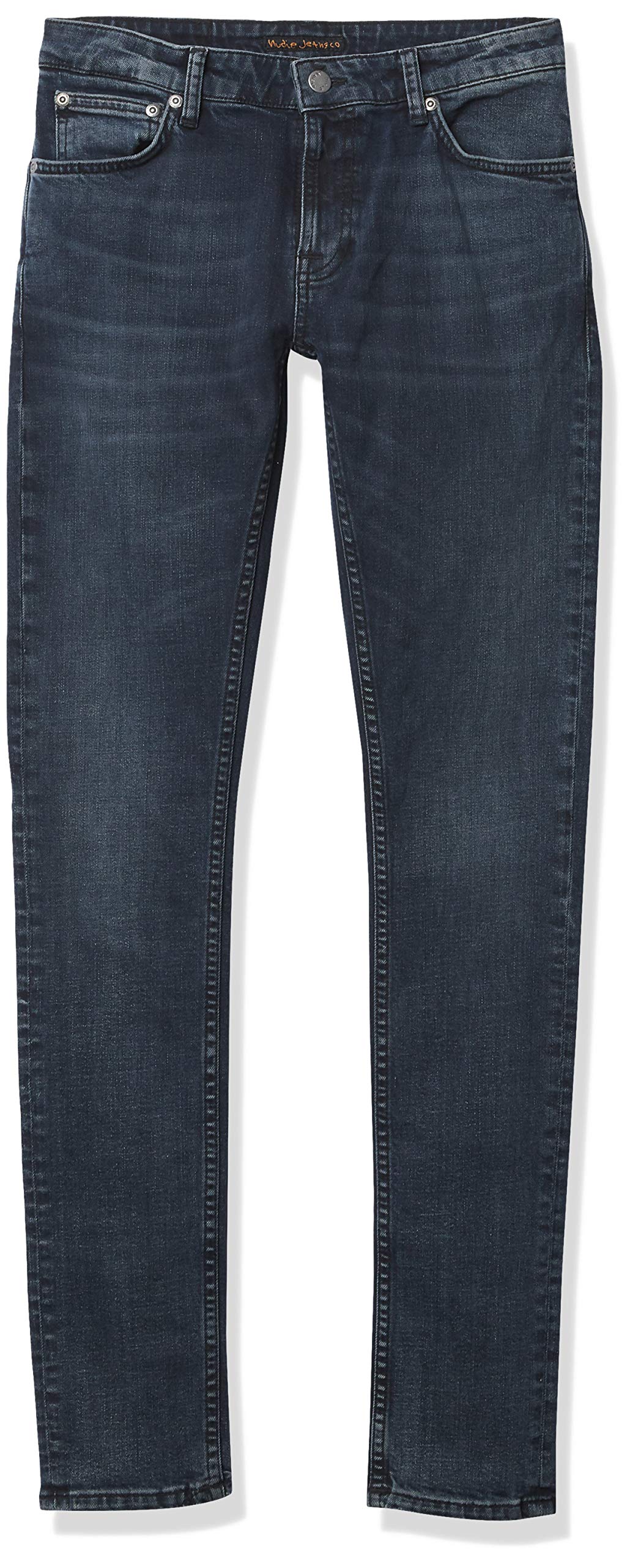 Nudie Jeans Women's Skinny Lin Black High Waist Stretch Denim Jeans - Perfect for Casual Wear, Office & Night Out