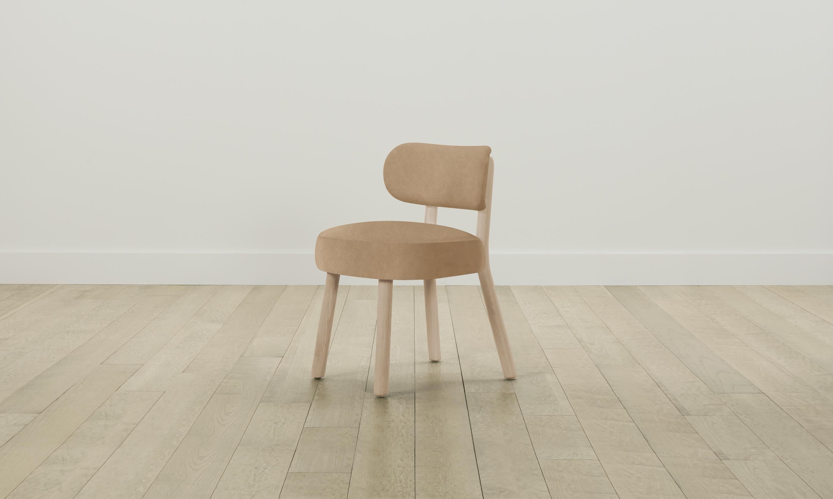 The Jane Dining Chair - Premium Tuscan Leather in Camel Color - Perfect for Modern Dining Rooms & Kitchen Tables