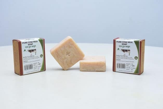 Green Cairo Cow Milk Soap - 100% Natural Handmade Herbal Bath Bar | Vegan, Chemical-Free Skincare | Perfect for Sensitive Skin & Luxurious Bath Time Rituals