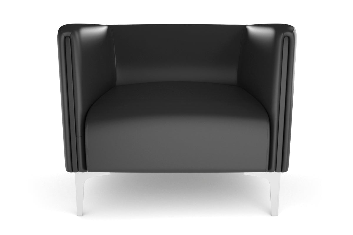 Drej 2.0 Lounge Chair with Square Arms - Modern Single Seater Sofa for Living Room, Bedroom or Office