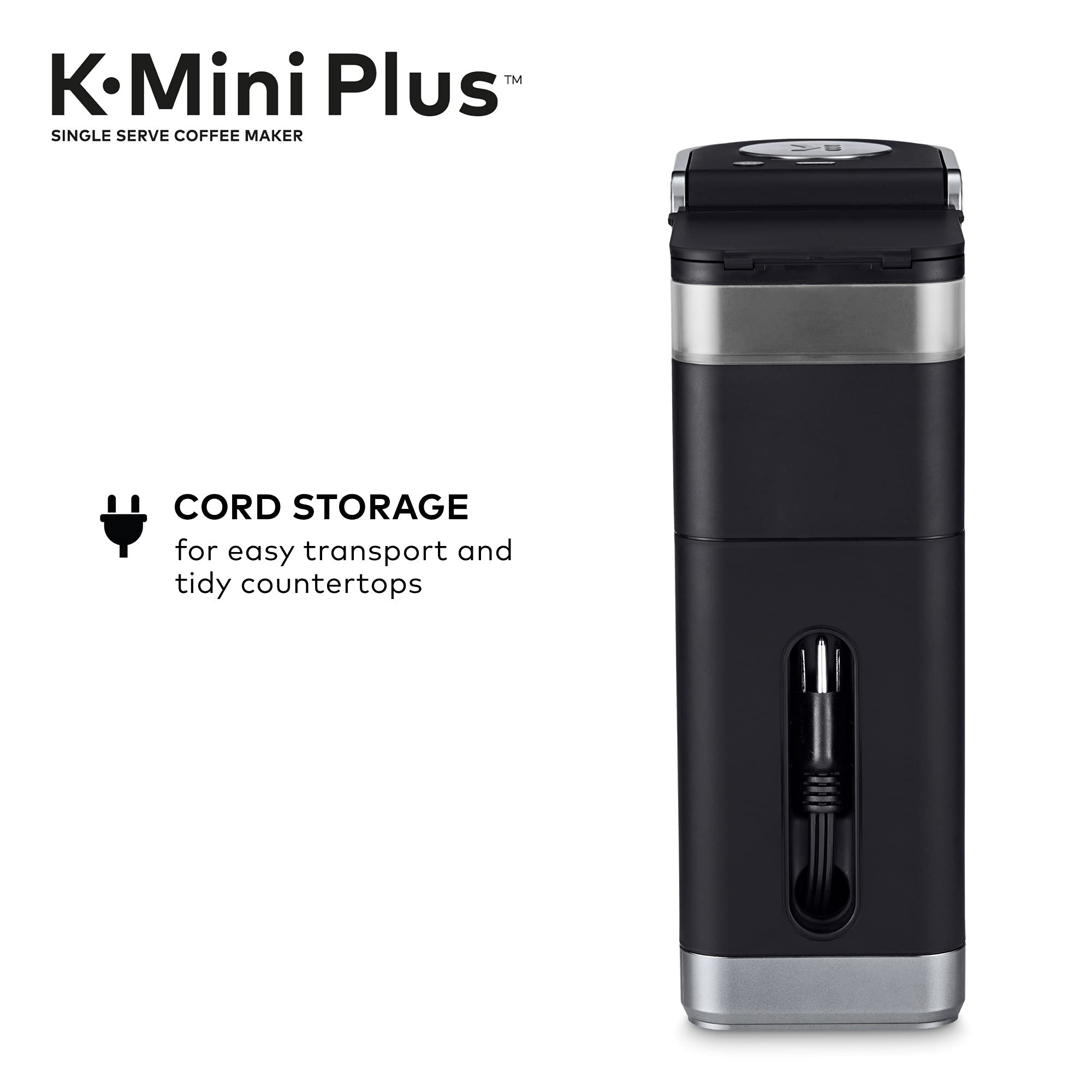 Keurig K-Mini Plus Single Serve Coffee Maker with 32 Newman's Own Organics Special Blend K-Cup Pods - Compact Design for Home, Office & Dorm Use
