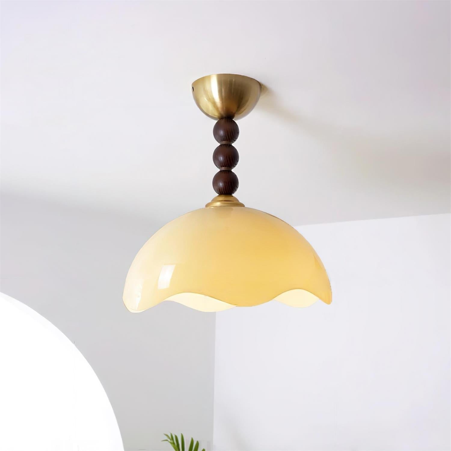 Beige & Walnut Color & Gold