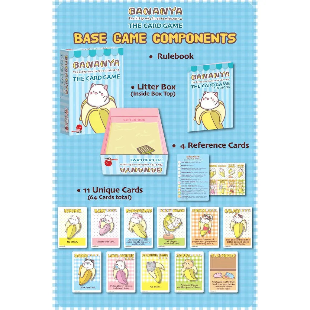 Bananya Cat Plush Toy - Kawaii Banana Cat Stuffed Animal for Kids & Adults - Perfect for Cuddling, Gifts, and Anime Decor