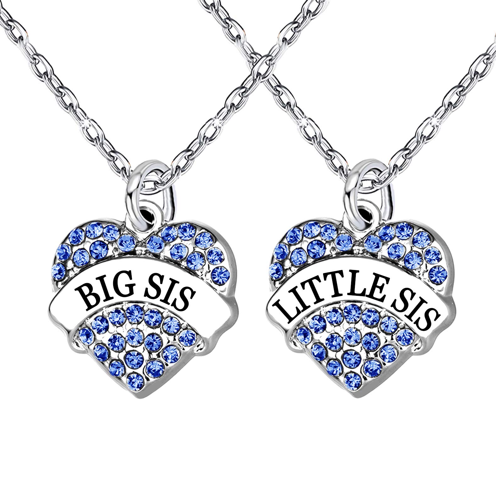 Crystal Sister Necklace Set for Women - 3 Colors & 9 Styles | Gift for Sisters