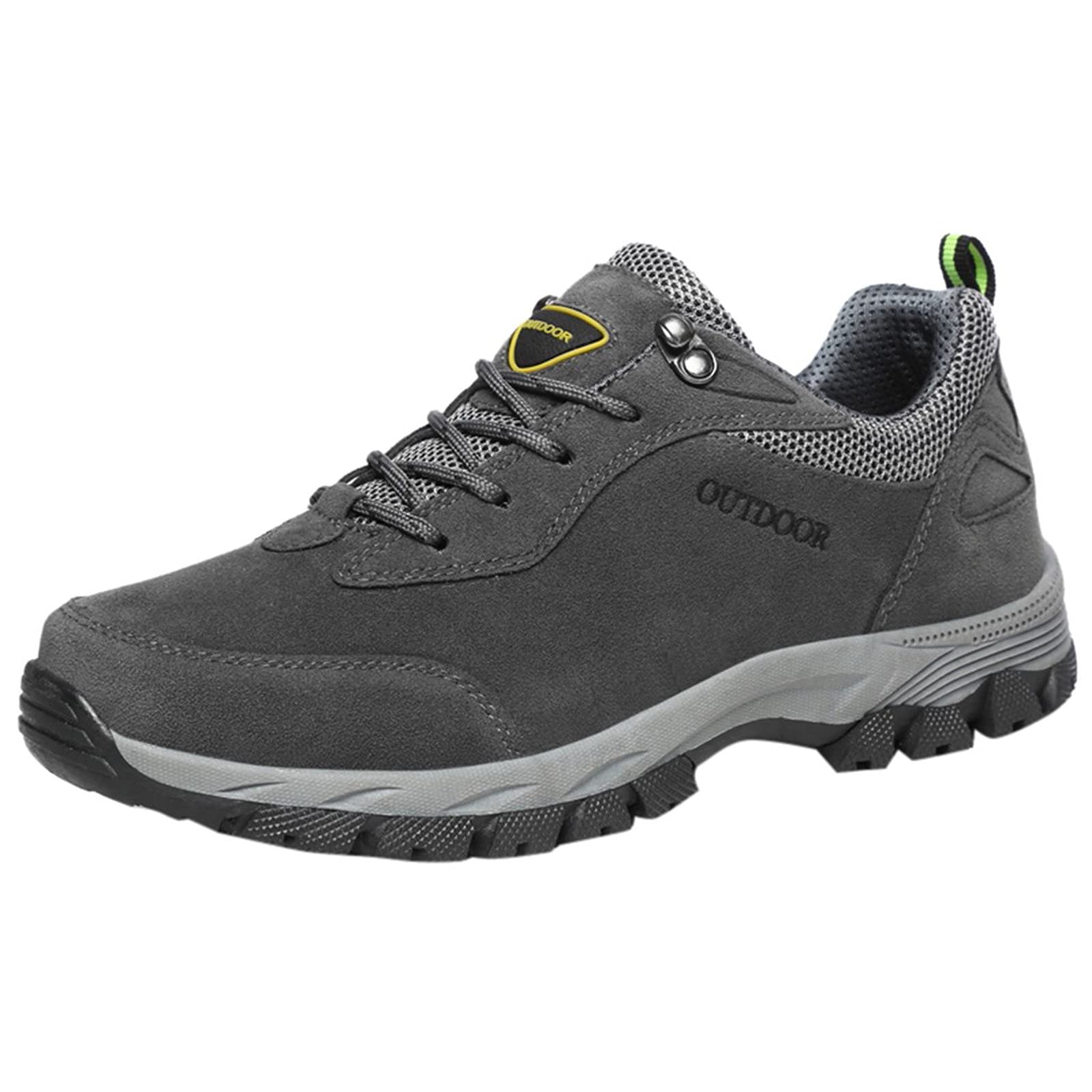 FlekmanArt Men's Waterproof Hiking Boots - Lightweight Outdoor Walking Shoes with Anti-Slip Sole & Ankle Support - Perfect for Trail Running, Camping & Mountain Climbing Adventures
