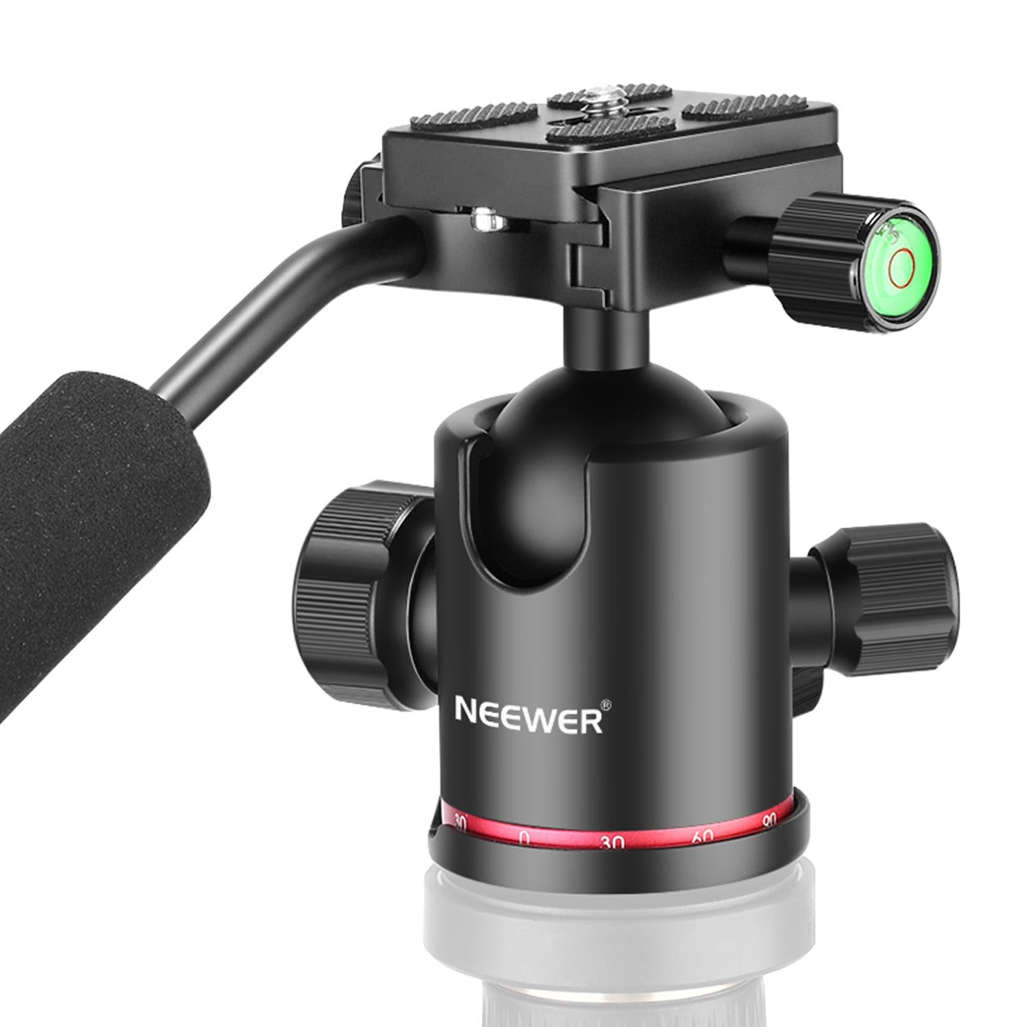 NEEWER Heavy Duty Camera Tripod Ball Head - Professional 360° Panoramic Ball Head for DSLR Cameras, Video & Photography - Perfect for Travel, Vlogging & Outdoor Shooting