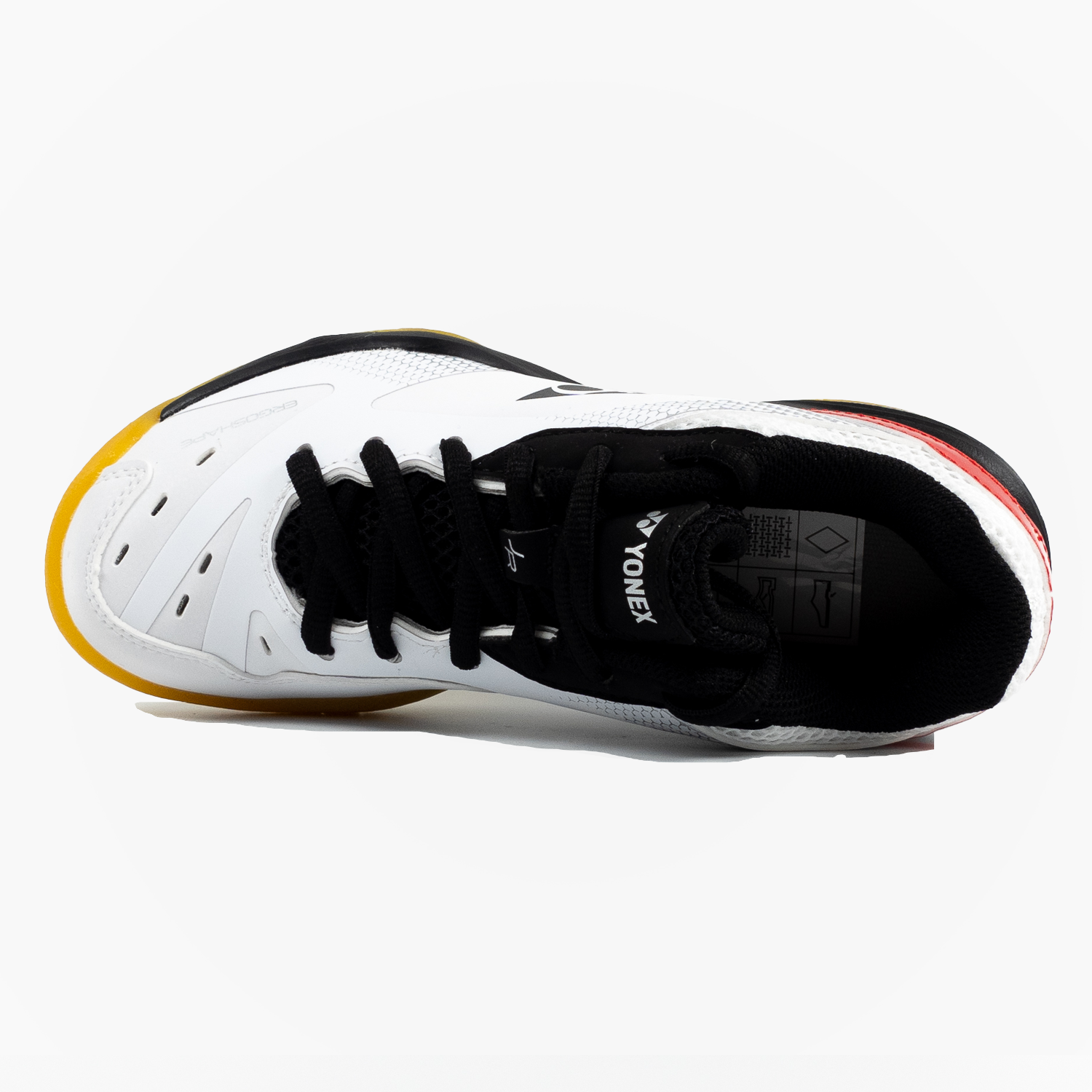 Yonex Power Cushion 65 Junior Badminton Shoes for Kids - Lightweight & Comfortable White/Red Athletic Shoes - Perfect for Indoor Court Sports & Badminton Training