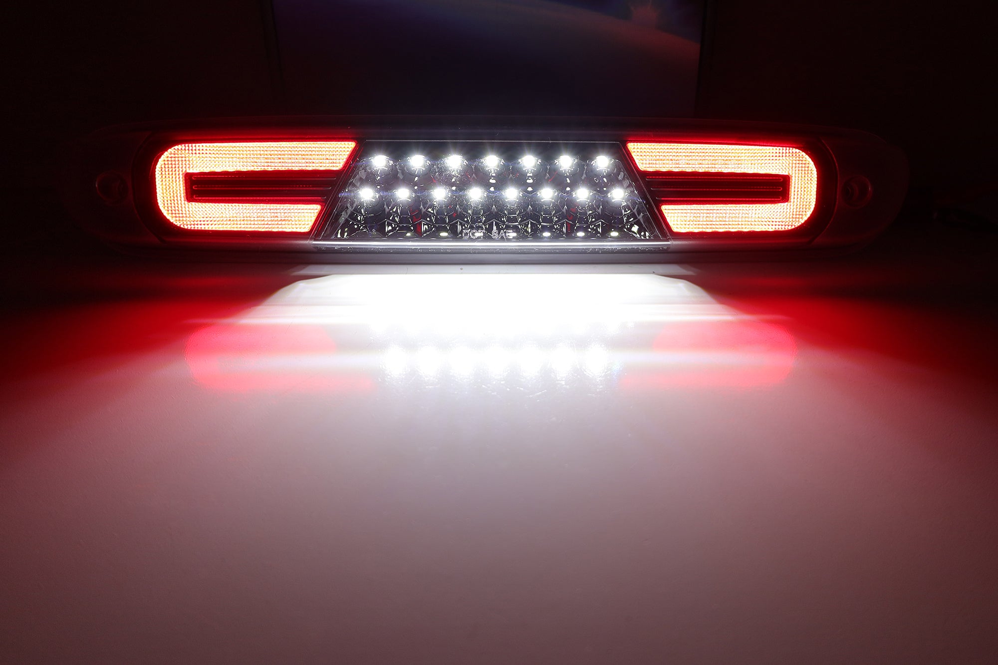 Clear Lens Black Interior C Ring LED 3rd Brake Light for 2007-2014 Chevy Silverado/GMC Sierra 1500 - Upgrade Your Truck's Style & Safety (Perfect for Night Driving & Off-Road Adventures)