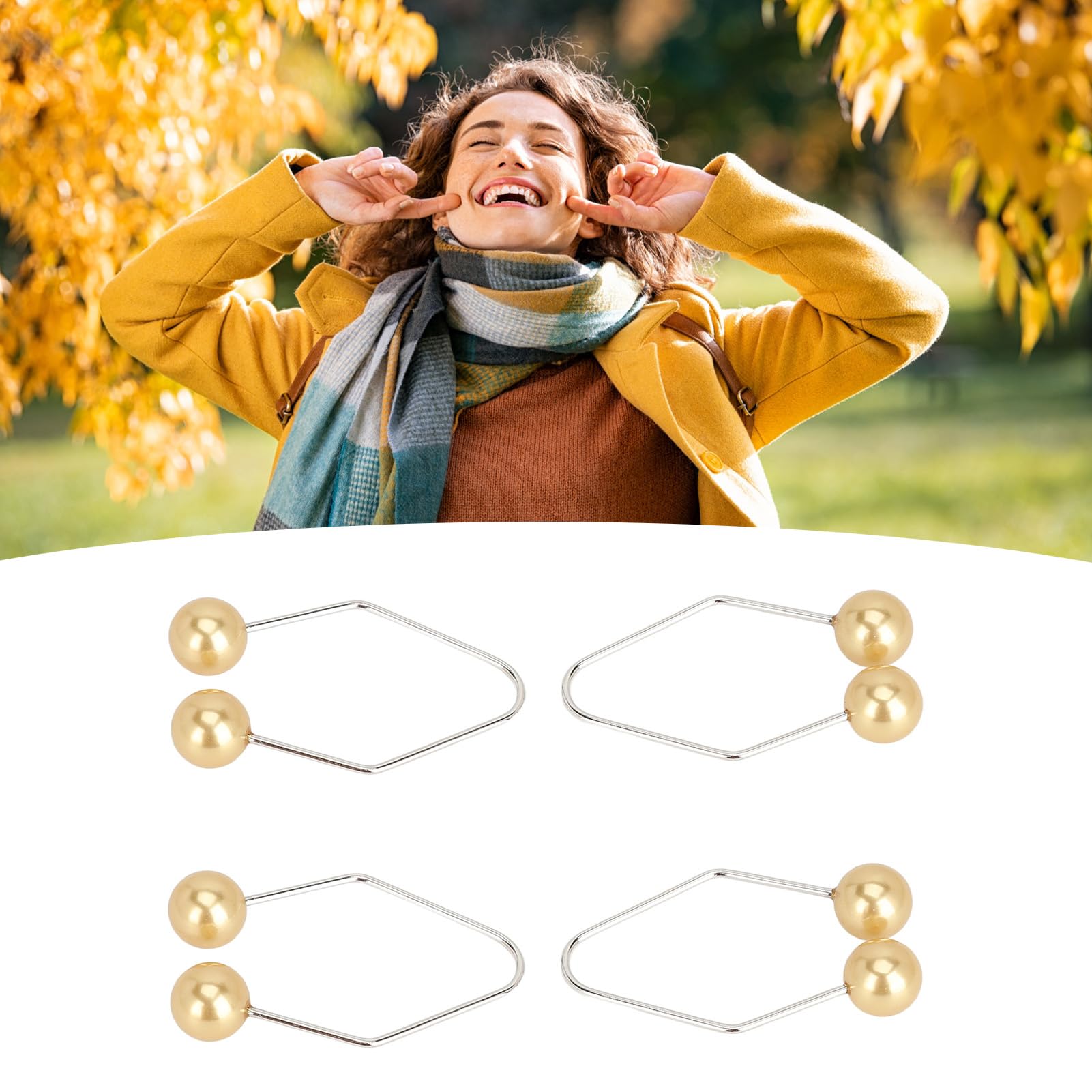 Facial Dimple Maker Balls - Dimple Trainer Tool for Natural Smile Enhancement, Cheek Dimples & Face Contouring (Champagne Gold) | Perfect for Selfie Poses, Beauty Photography & Confidence Boosting