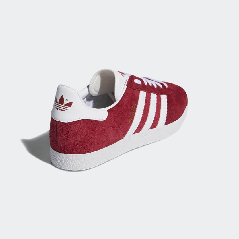 Adidas Gazelle Shoes B41645 - Burgundy/White Sneakers for Men & Women | Classic Comfort & Style for Running, Walking & Casual Wear