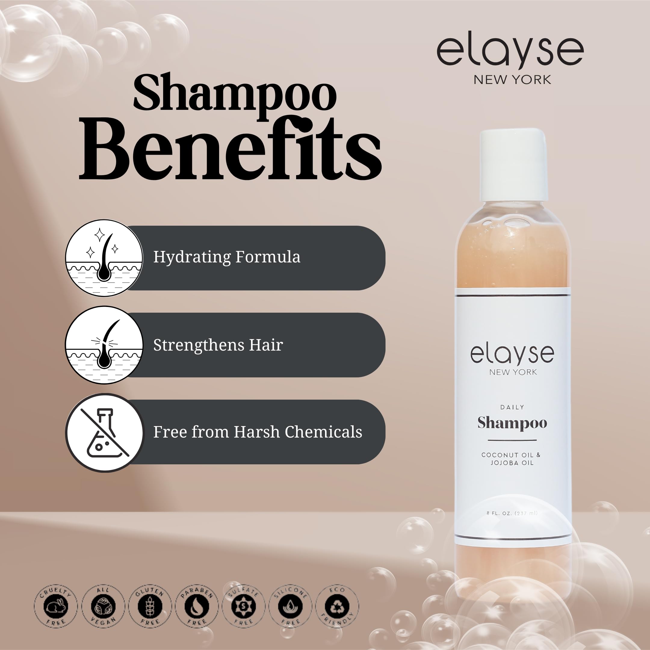 Hydration Boost Hair Care Set - Sulfate & Paraben Free Shampoo, Conditioner, Hair Mask & Biotin Serum for Color-Treated Hair - 4 Piece Kit for Dry, Damaged Hair Repair & Daily Nourishment - Perfect for Home & Salon Use