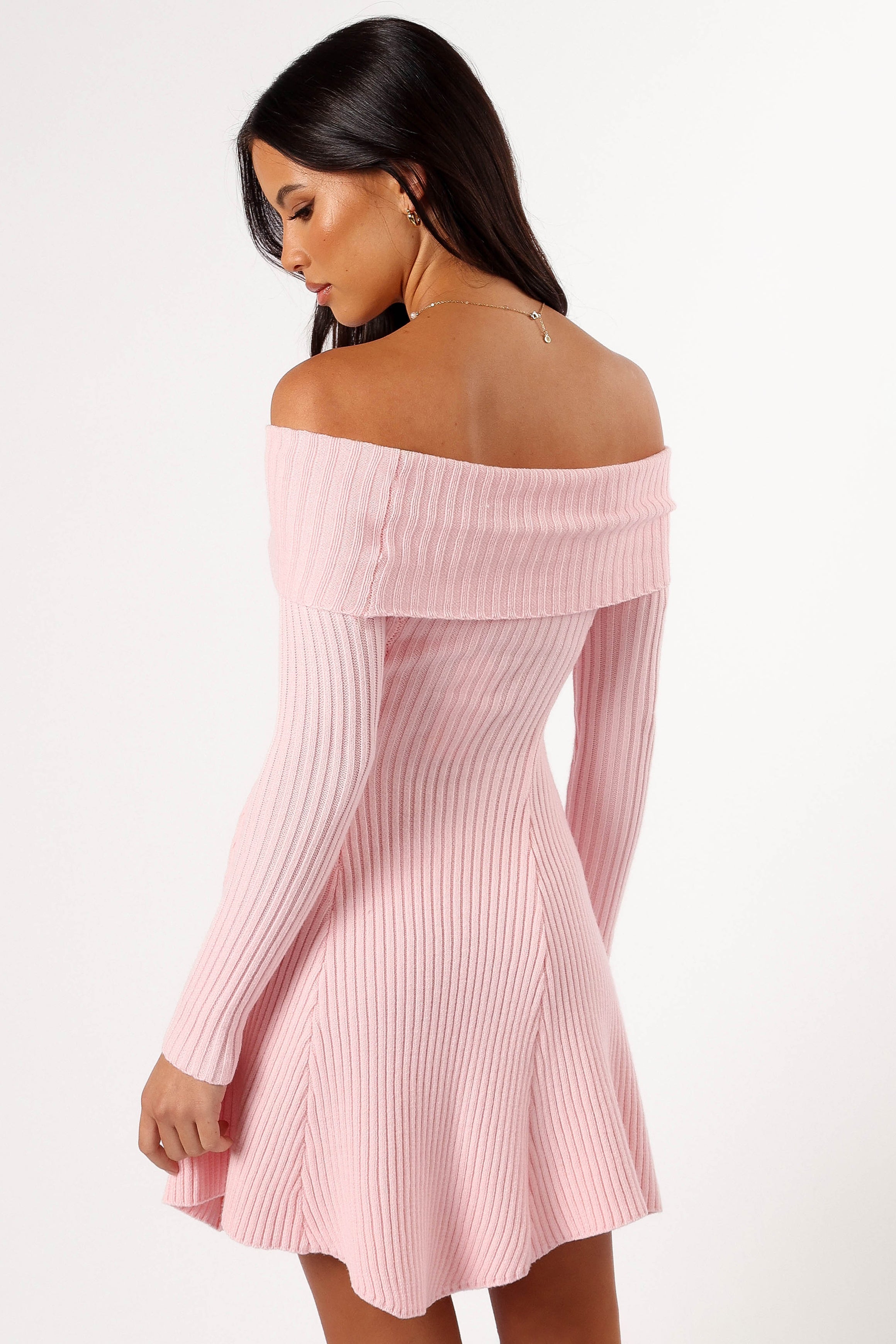 Francisco Long Sleeve Mini Dress in Pink | Flattering Women's Party & Date Night Outfit