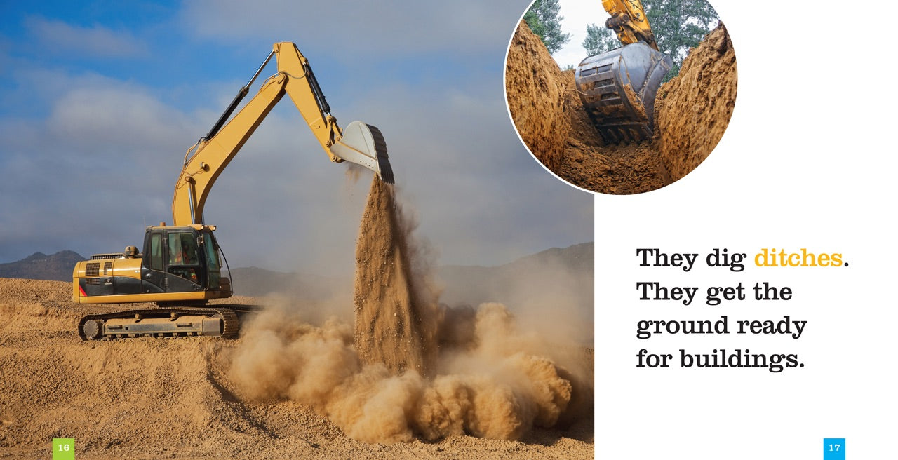 Diggers 9781608183401 - Heavy Duty Construction Toys for Kids, Excavator & Bulldozer Playset - Perfect for Sandbox, Outdoor Play & STEM Learning