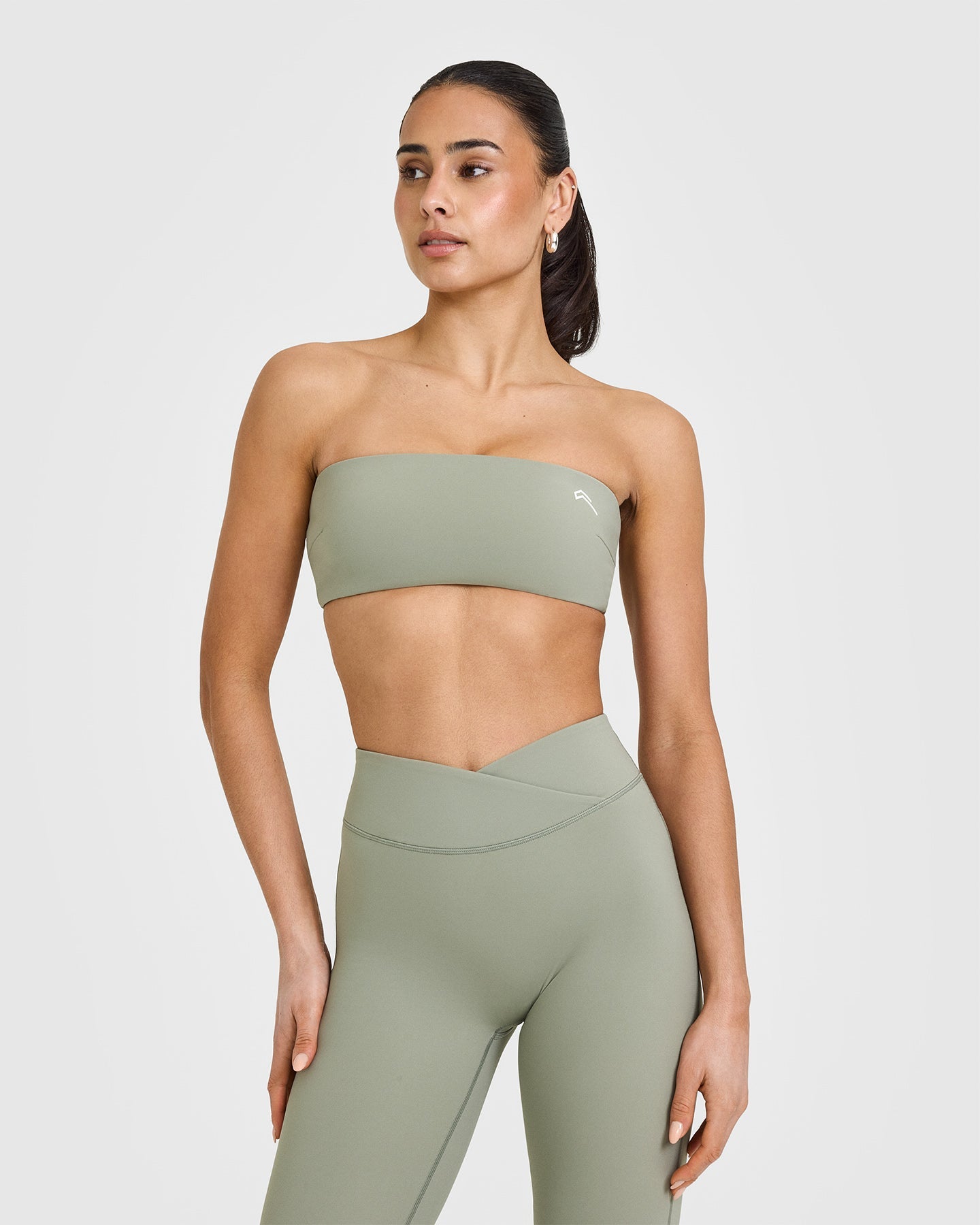 Unified Micro Bandeau Bralette - Soft Sage Green Seamless Wireless Comfort Bra for Yoga, Lounge & Everyday Wear