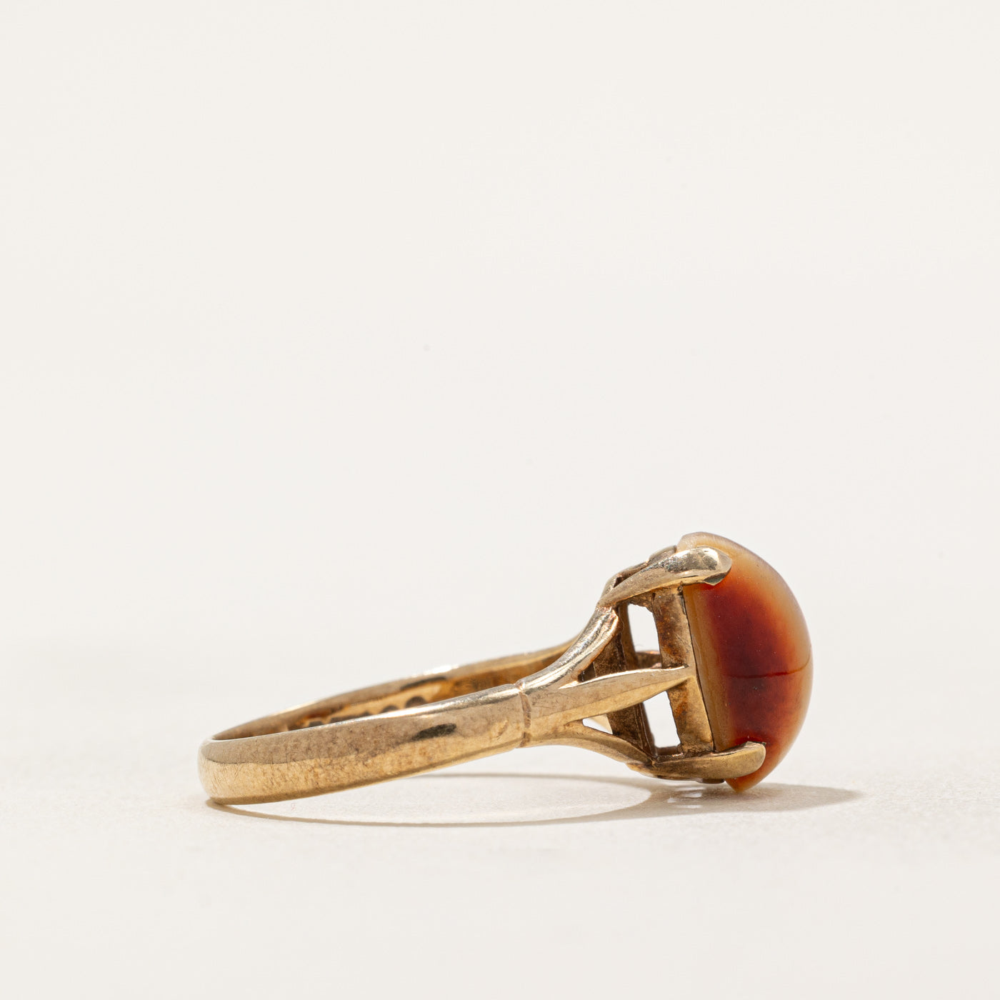 Tiger's Eye Cocktail Ring - 2.50 Carat Genuine Stone - Size 5 - Elegant Statement Jewelry for Women - Perfect for Parties, Weddings & Evening Events