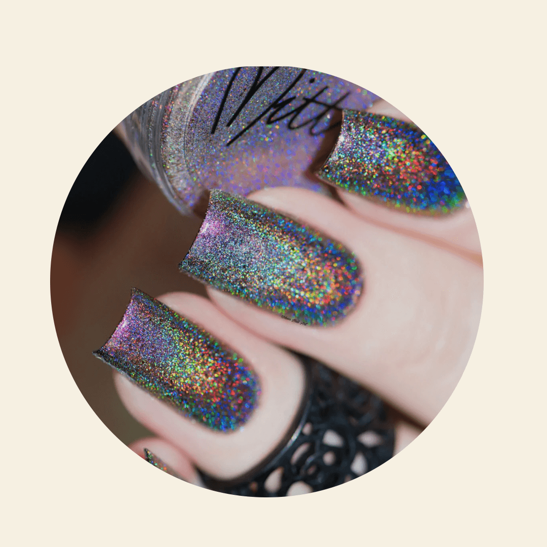 Mitty Super Holo Latin Rosa - High-Quality Holographic Nail Polish for Stunning Manicures | Perfect for Parties, Weddings, and Special Occasions