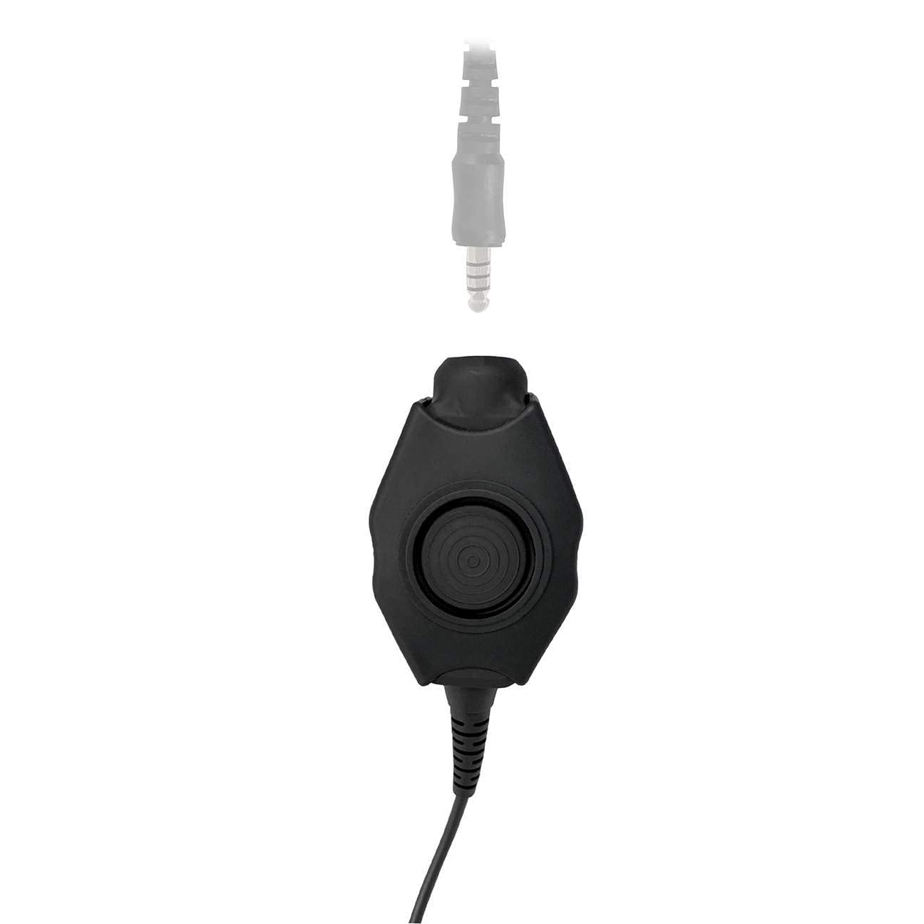 Military Tactical Radio Adapter & PTT for Headset - NATO Wiring Compatible with ComTac, Gentex, Ops-Core, OTTO Headsets | Works with 2 Pin Kenwood, Baofeng, BTECH, Rugged Radios | Perfect for Combat Training, Airsoft, SWAT Operations & Outdoor Adventures