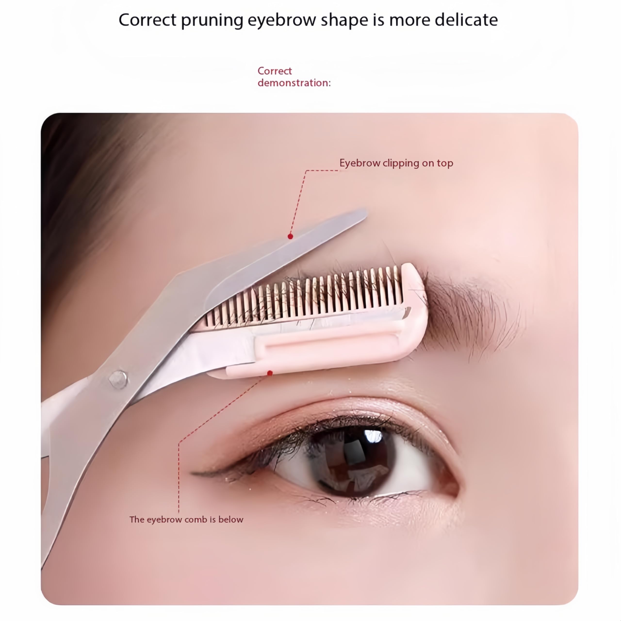 Professional Eyebrow Trimmer Set with Comb & Meniscus Blade - Precision Facial Hair Shaper & Skin Planer for Men & Women | Perfect for Eyebrow Grooming, Beard Trimming & Smooth Skin Care