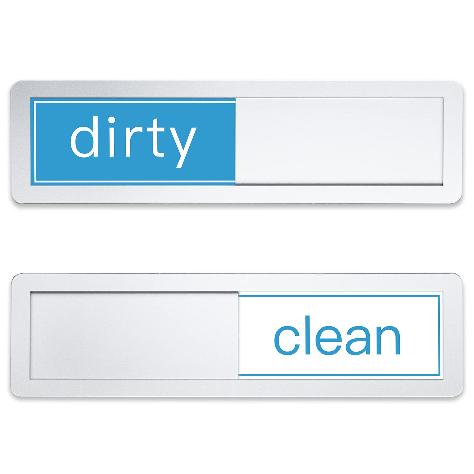 Silver Universal Dishwasher Clean/Dirty Indicator Magnet - Super Strong Refrigerator Magnet with Adhesive Back for Kitchen Organization - Perfect for Homes, Restaurants & Dorm Rooms