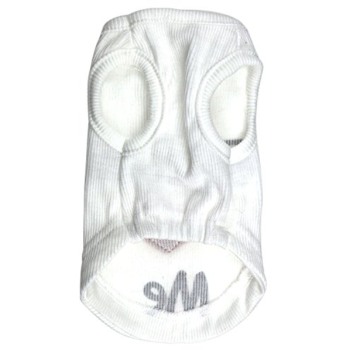 DroolingDog White Dog Shirt - XXS Puppy Sweater for Small Dogs - Perfect for Winter Walks